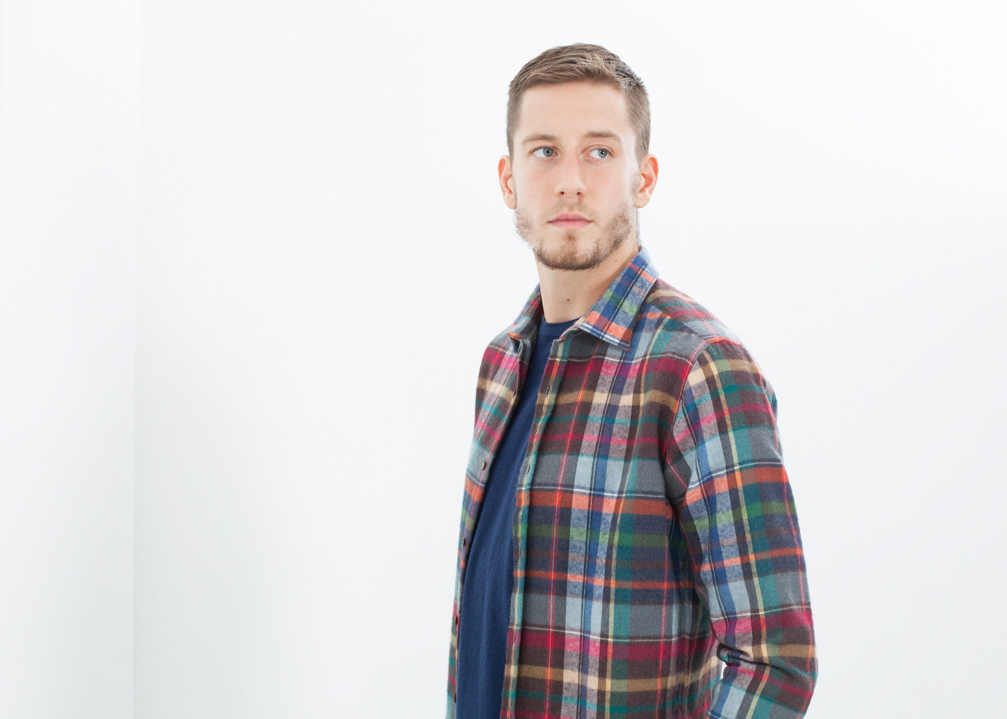 Riccardo Button-Up in Plaid Multi - annaclothes