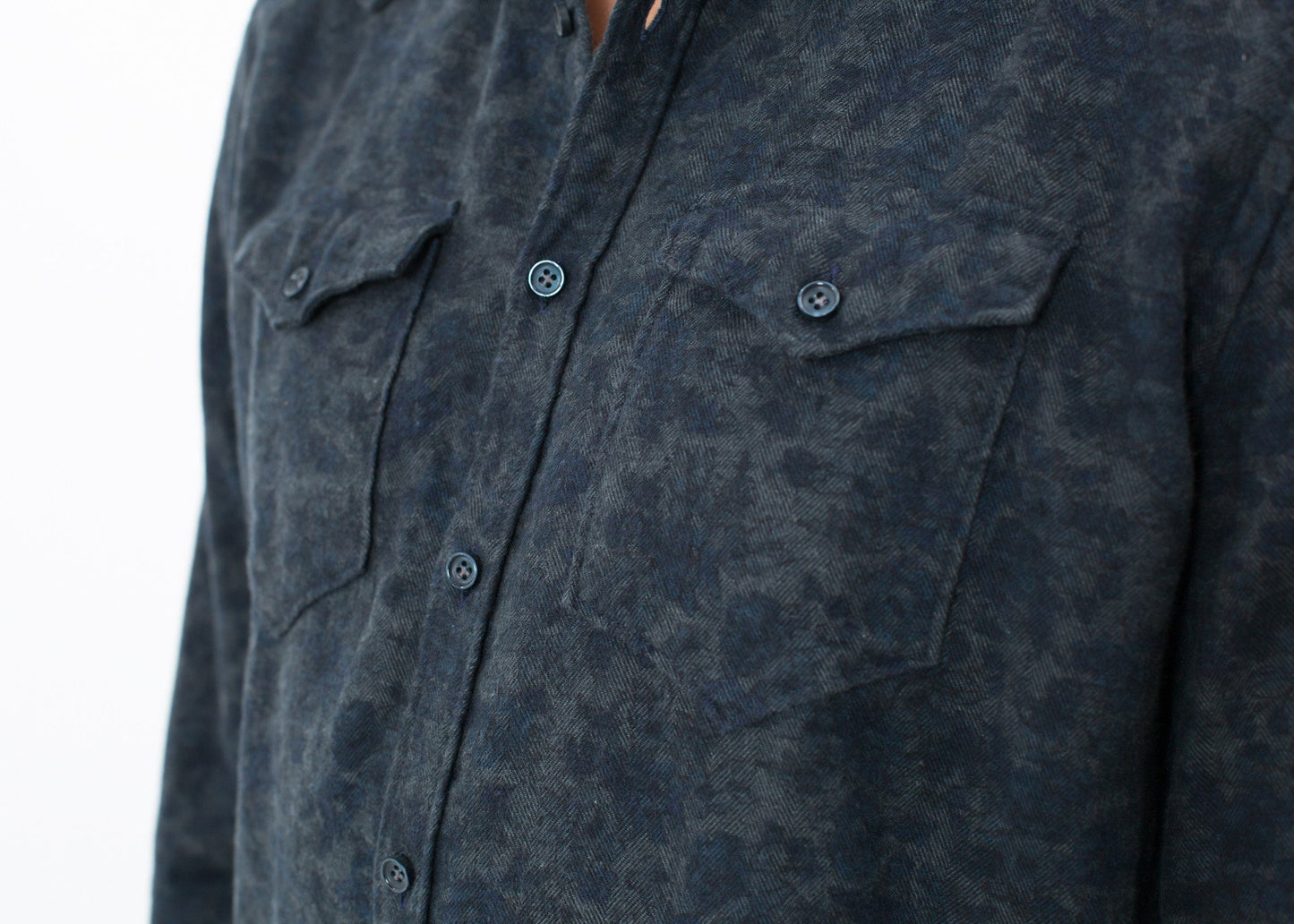 Western Arkansas Button-Up in Dark Hash Floral - annaclothes
