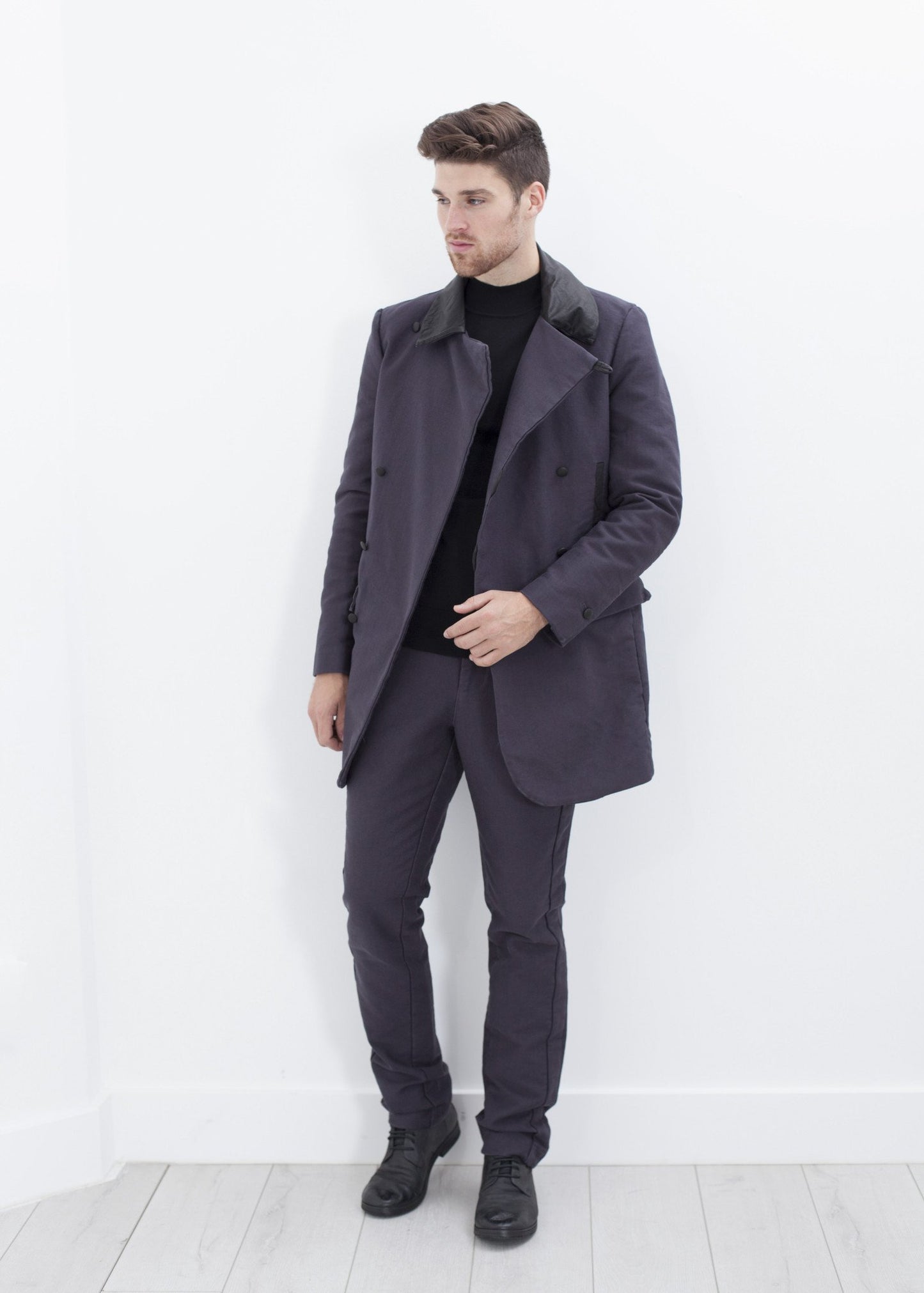 Taban Coat in Phantom - annaclothes