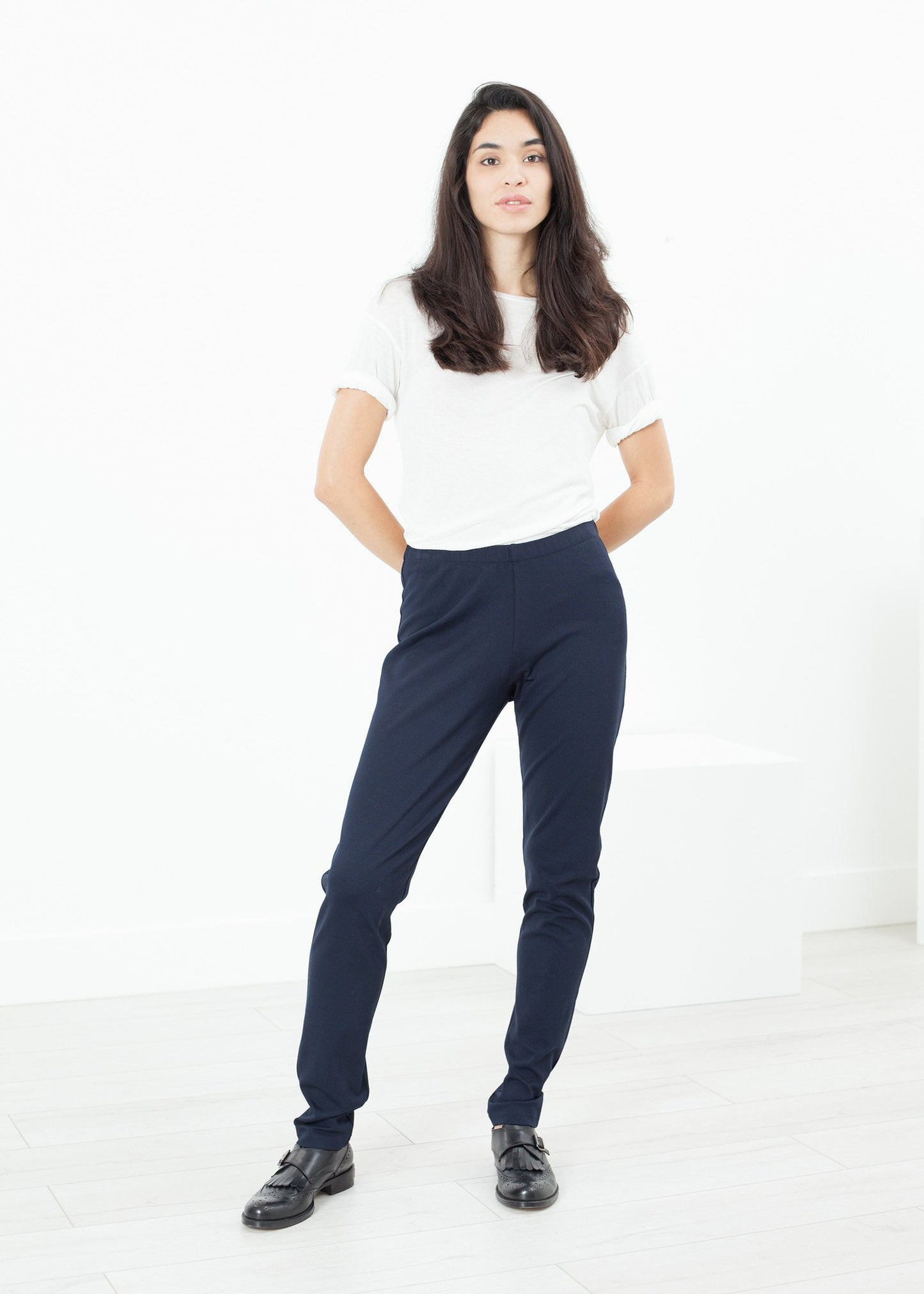 Easy Slim Pant in Navy - annaclothes