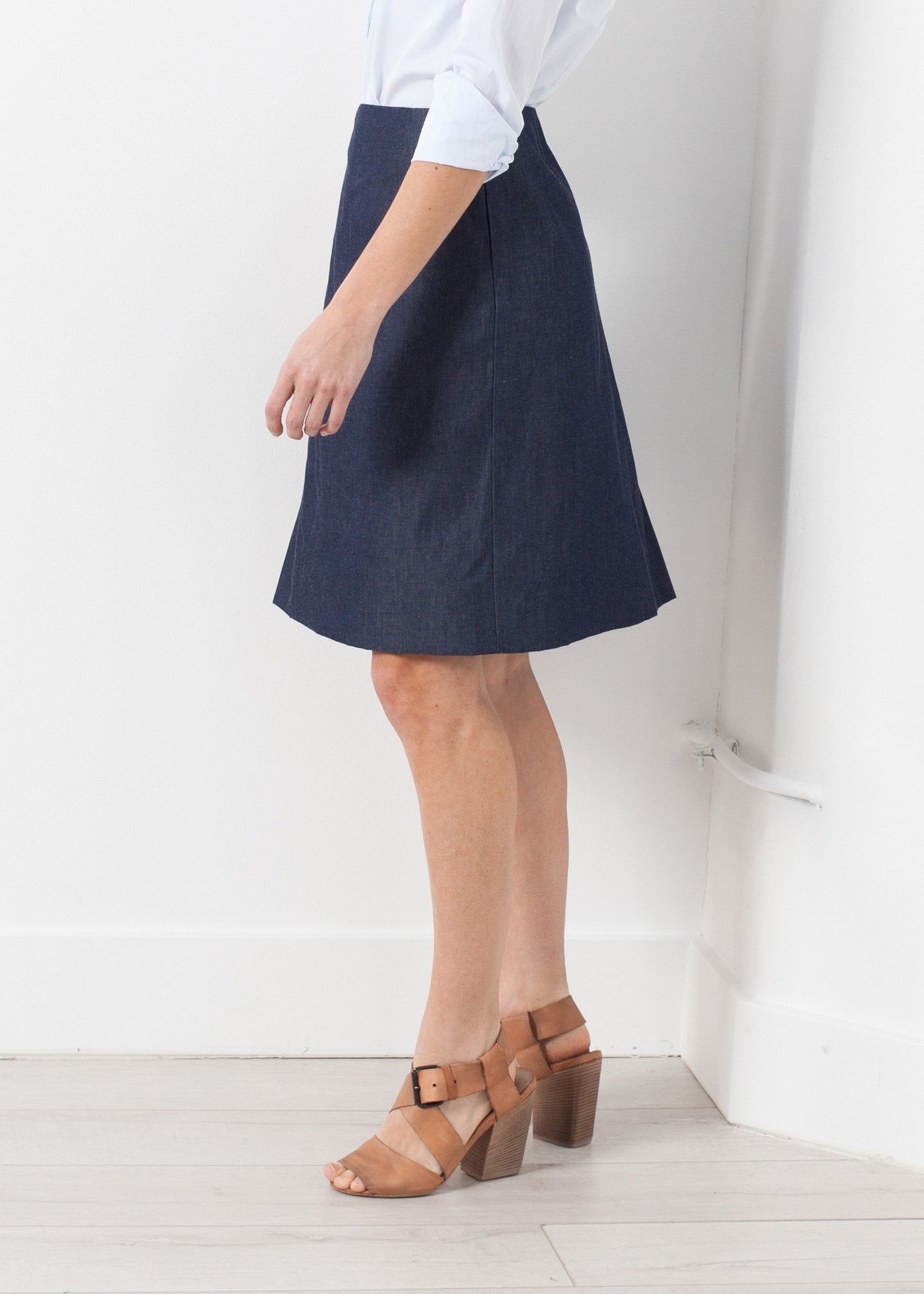 Side Pleat Skirt - annaclothes
