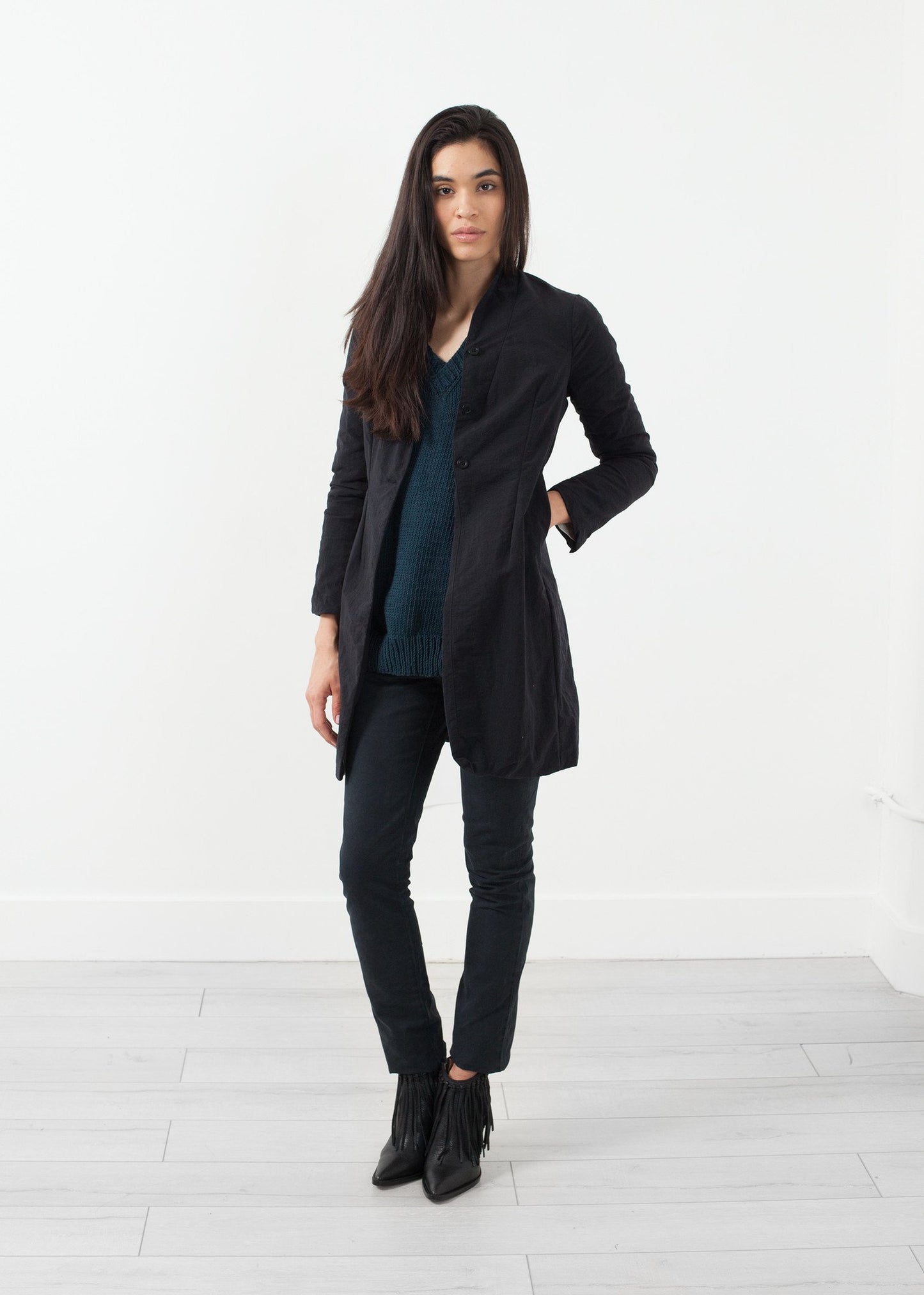 Nylon Long Jacket - annaclothes