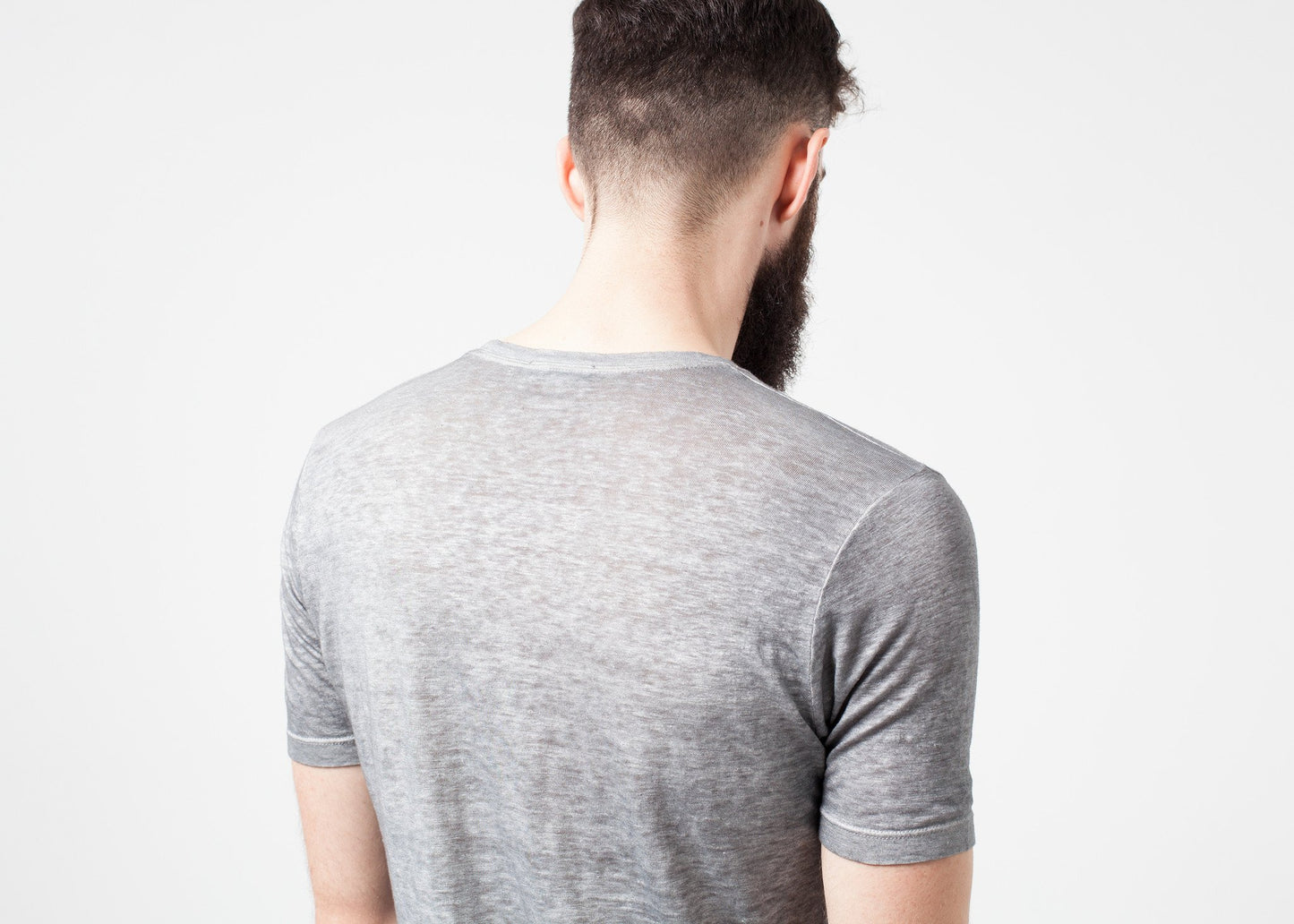 Linen T-shirt in Dolphin - annaclothes