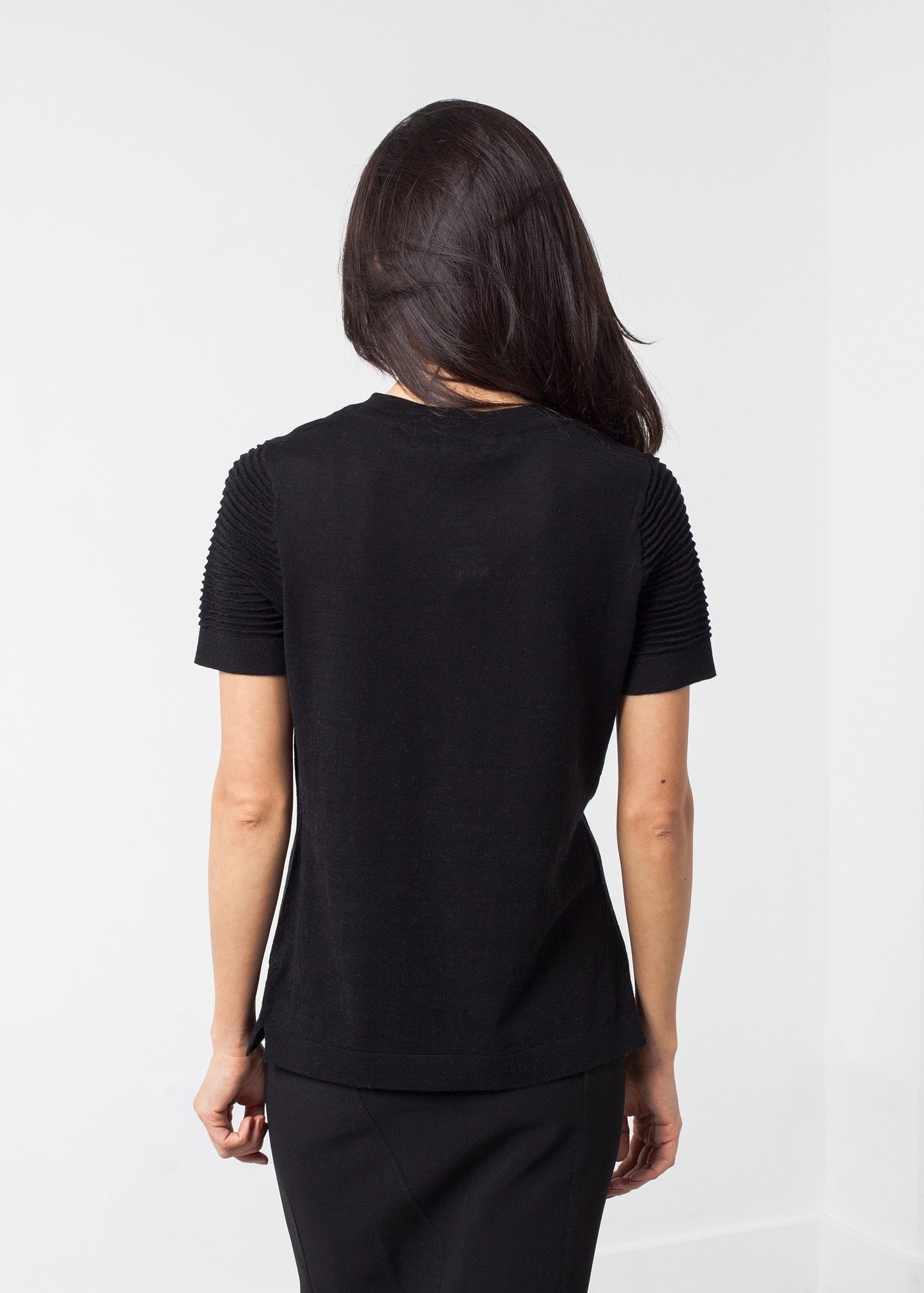 Ribbed Short Sleeve Knit - annaclothes