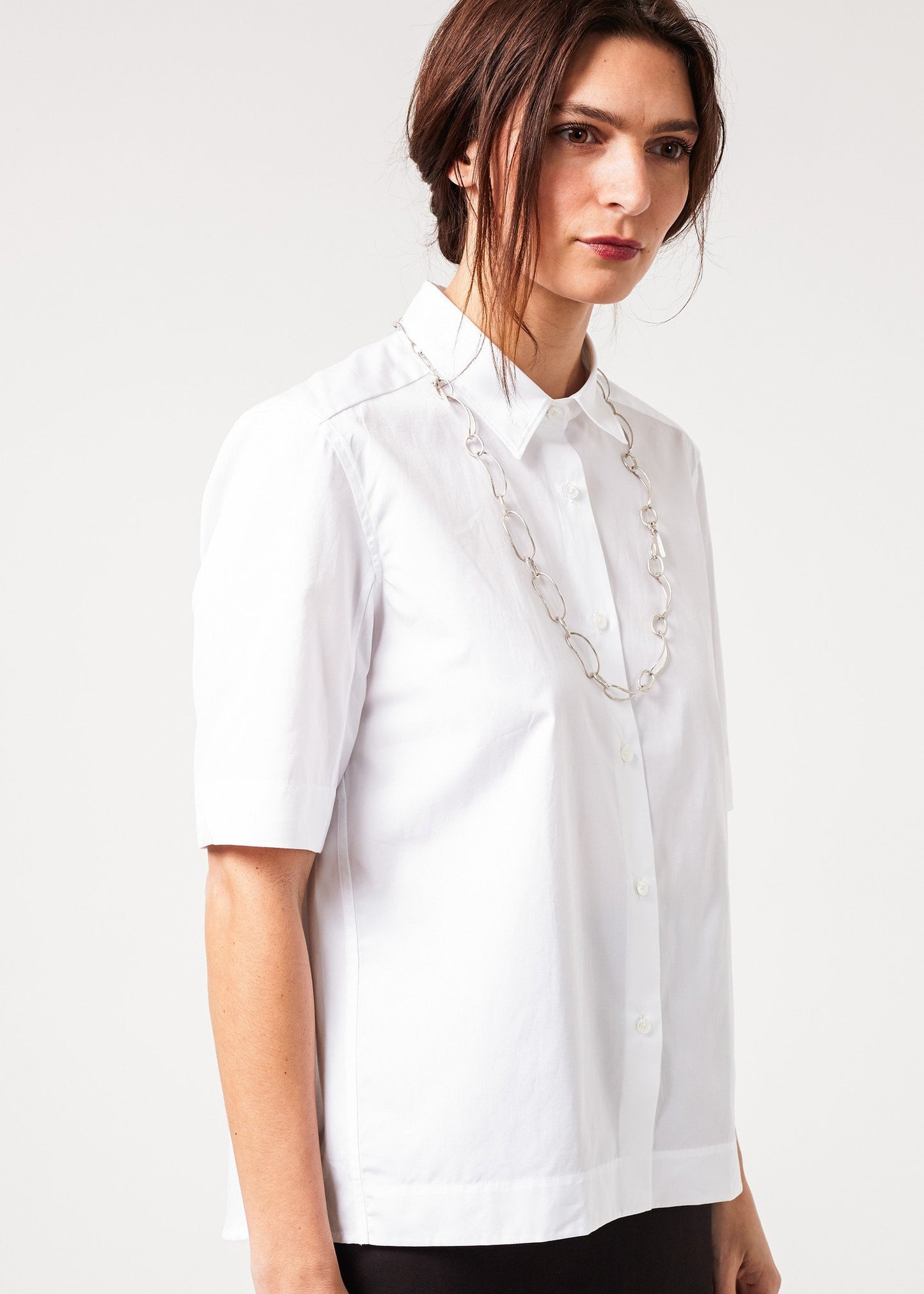 Lara Shirt in White - annaclothes
