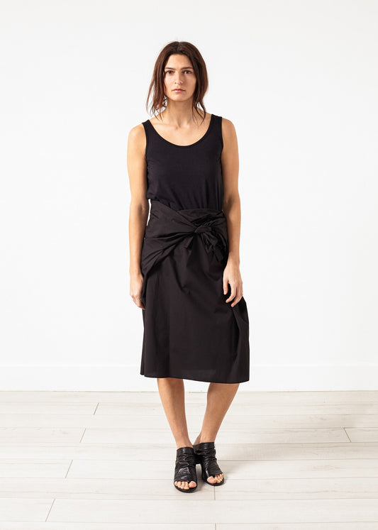 Bow Skirt in Black - annaclothes