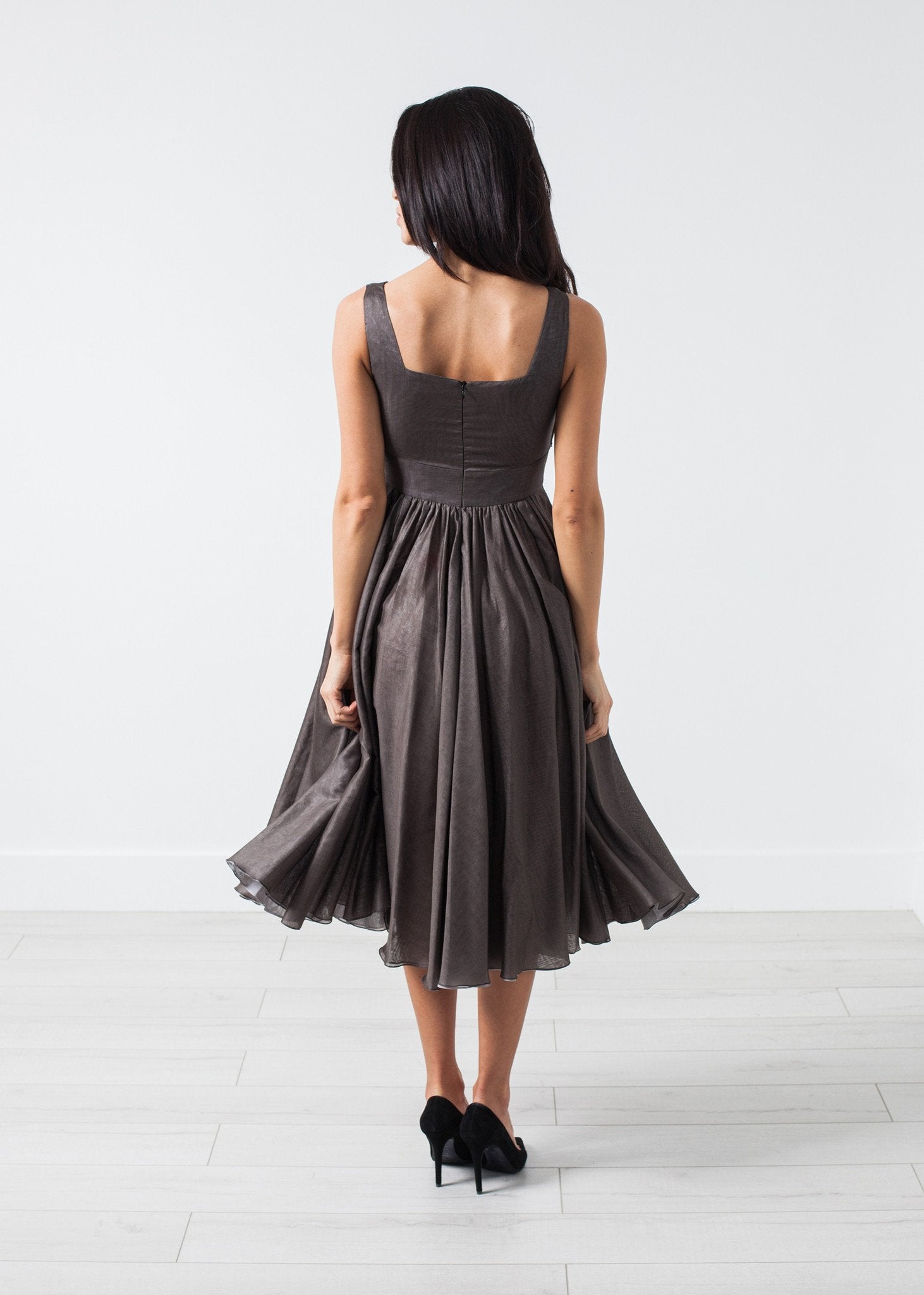 Voile Dress in Grey Pearl - annaclothes