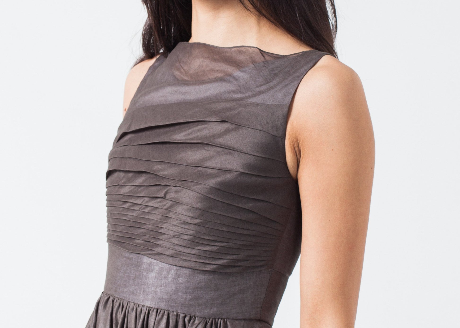 Voile Dress in Grey Pearl - annaclothes