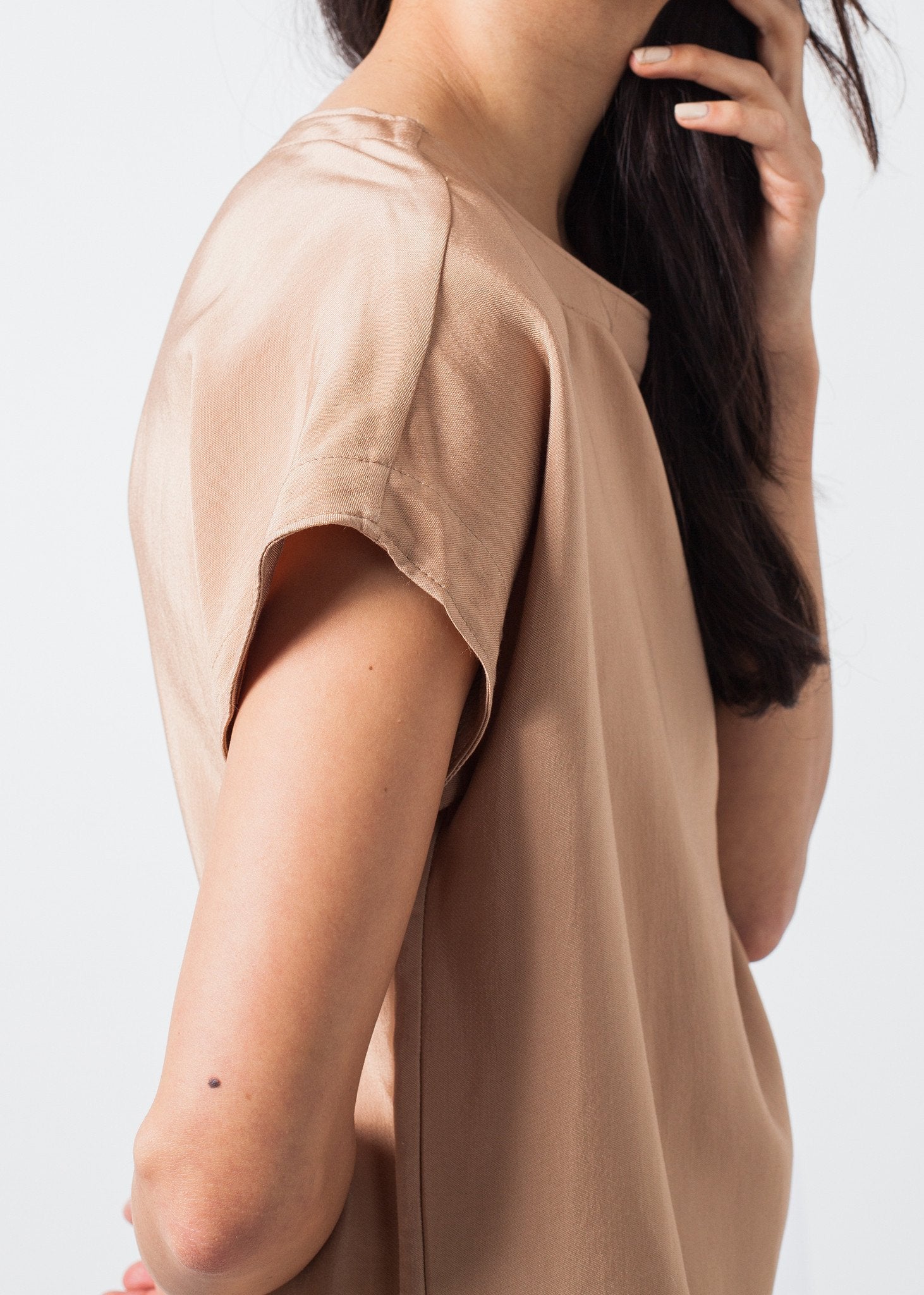 Philomene Dress in Camel - annaclothes