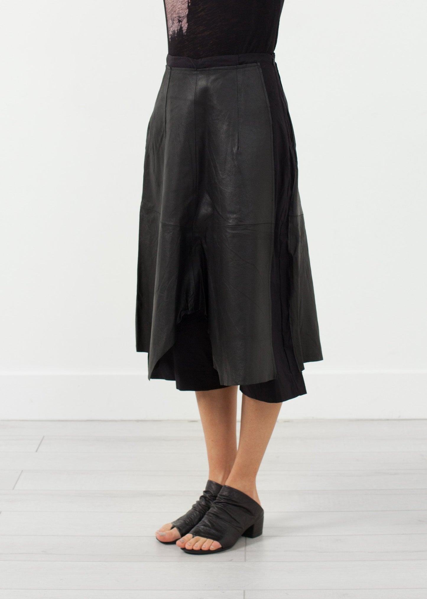 Leather Drop Crotch Pants - annaclothes