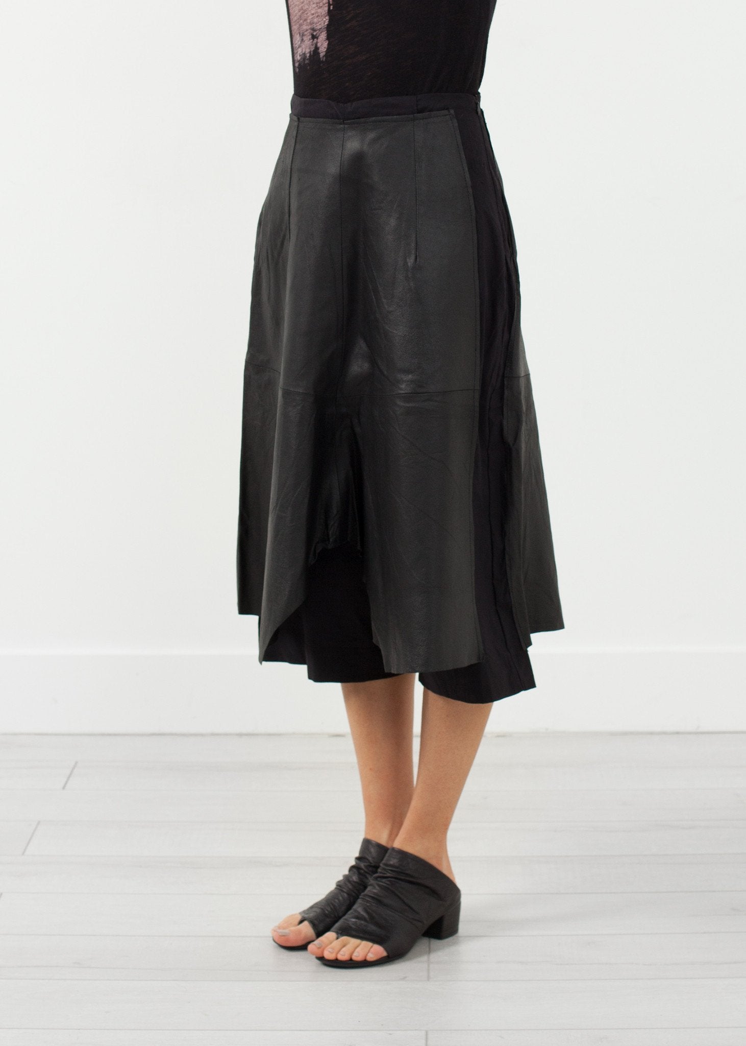 Leather Drop Crotch Pants - annaclothes