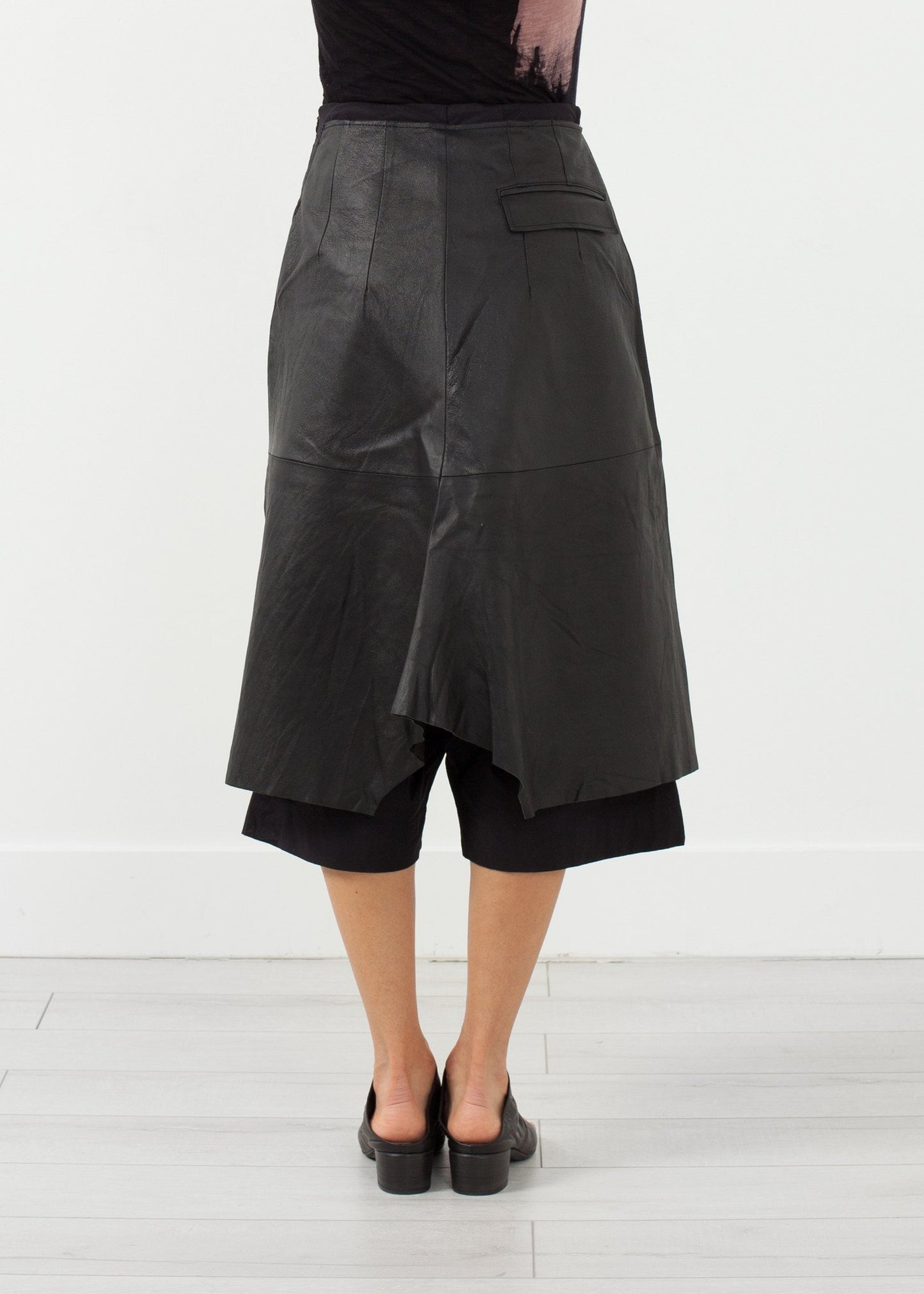 Leather Drop Crotch Pants - annaclothes