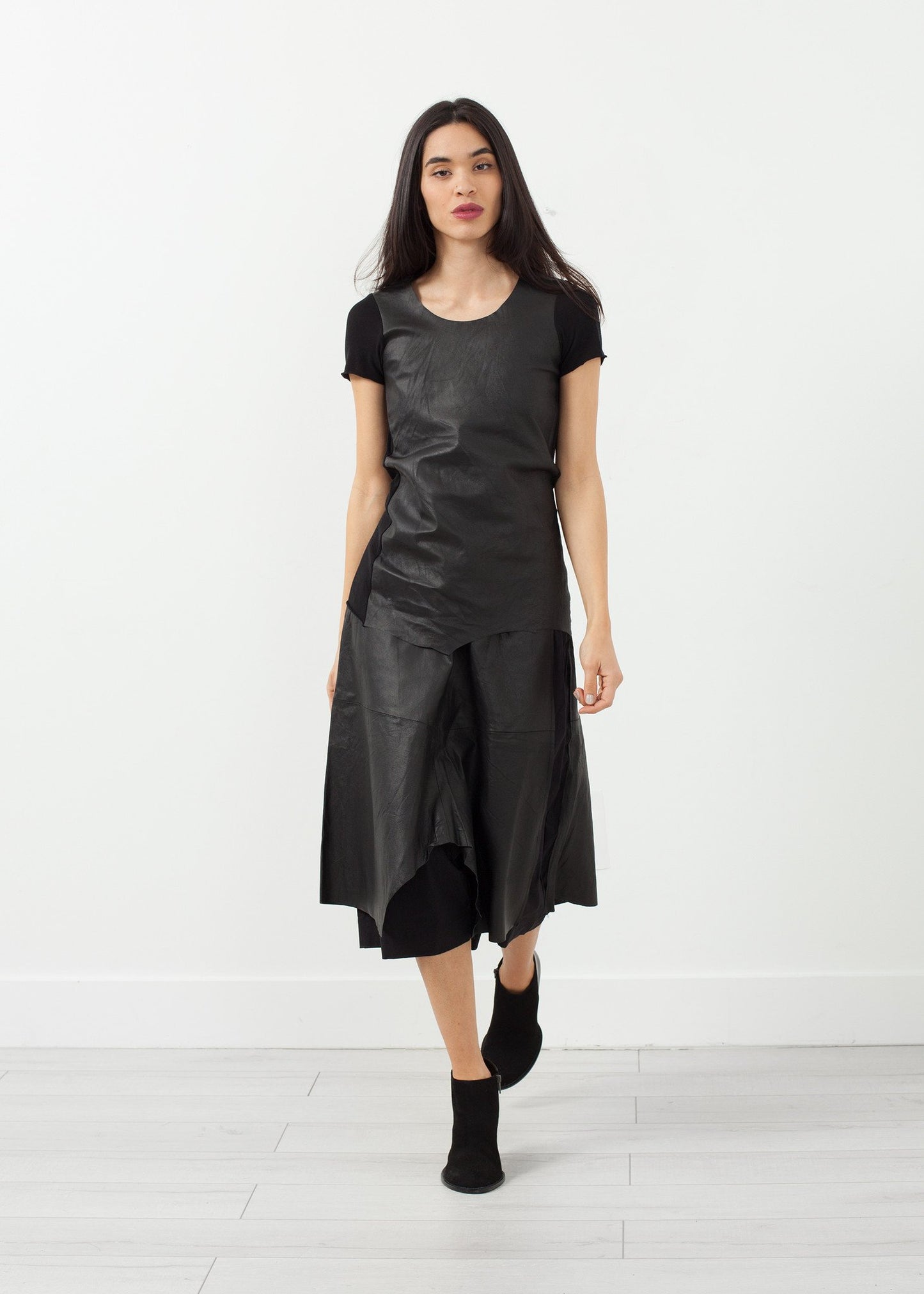 Leather Drop Crotch Pants - annaclothes