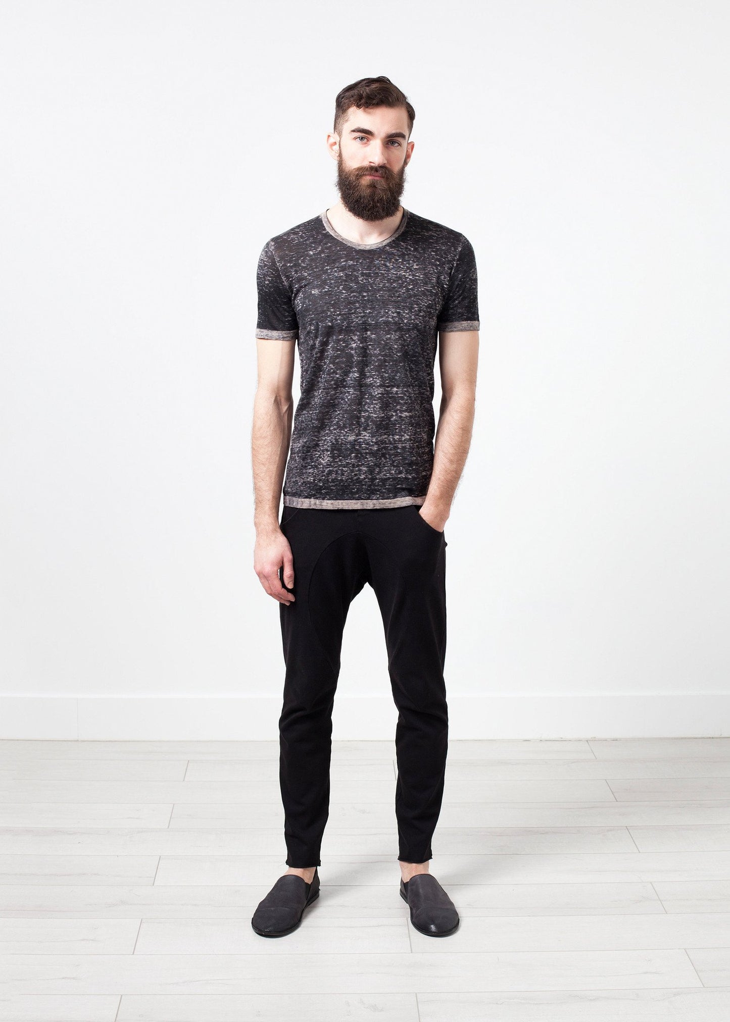 Linen T-shirt in Rope - annaclothes