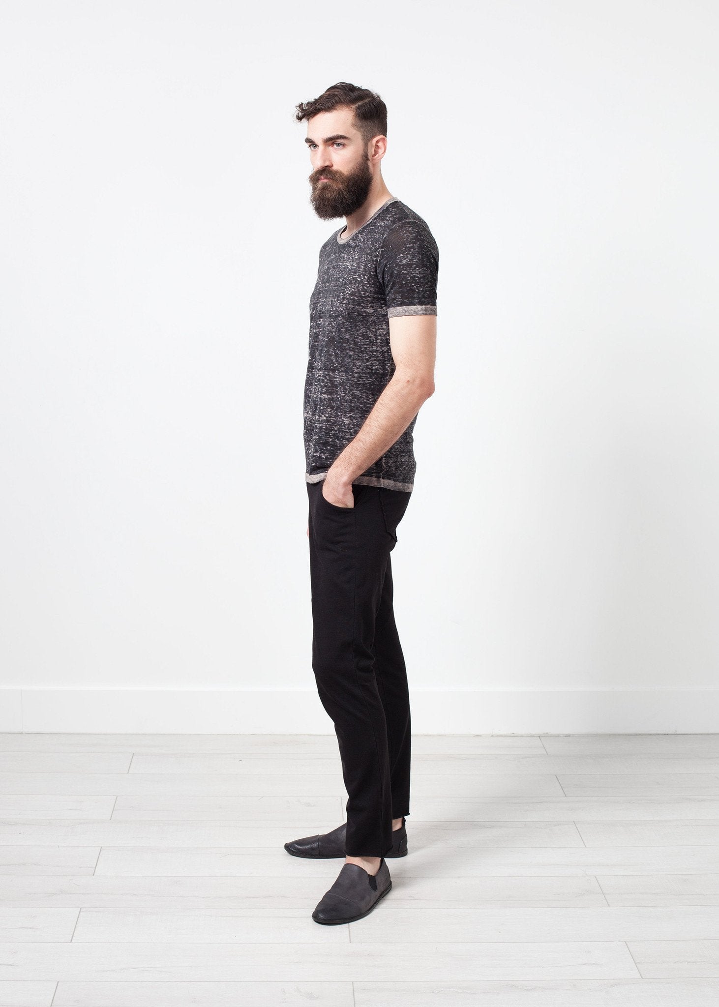 Linen T-shirt in Rope - annaclothes