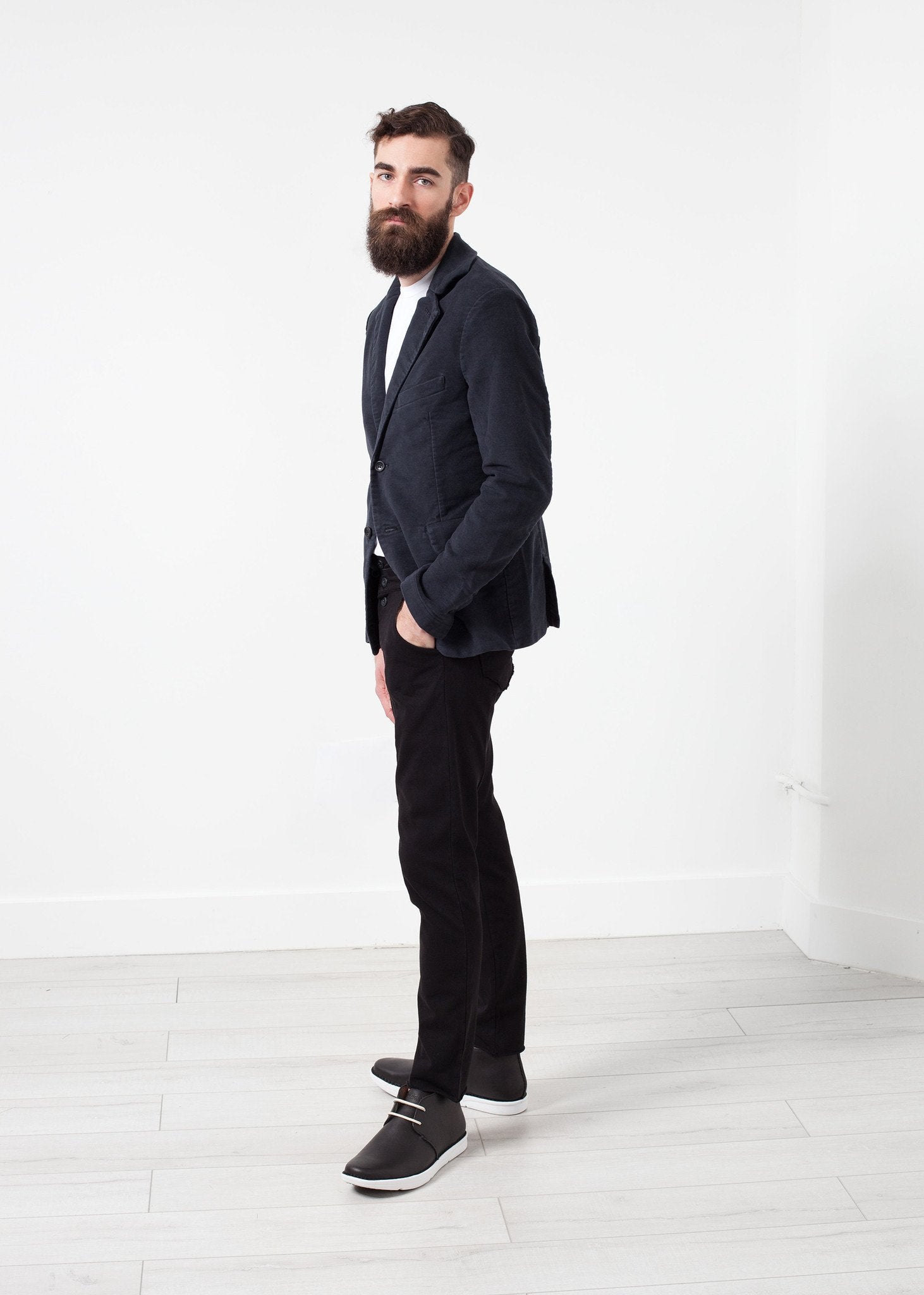 Zepo Brushed Cotton Blazer - annaclothes