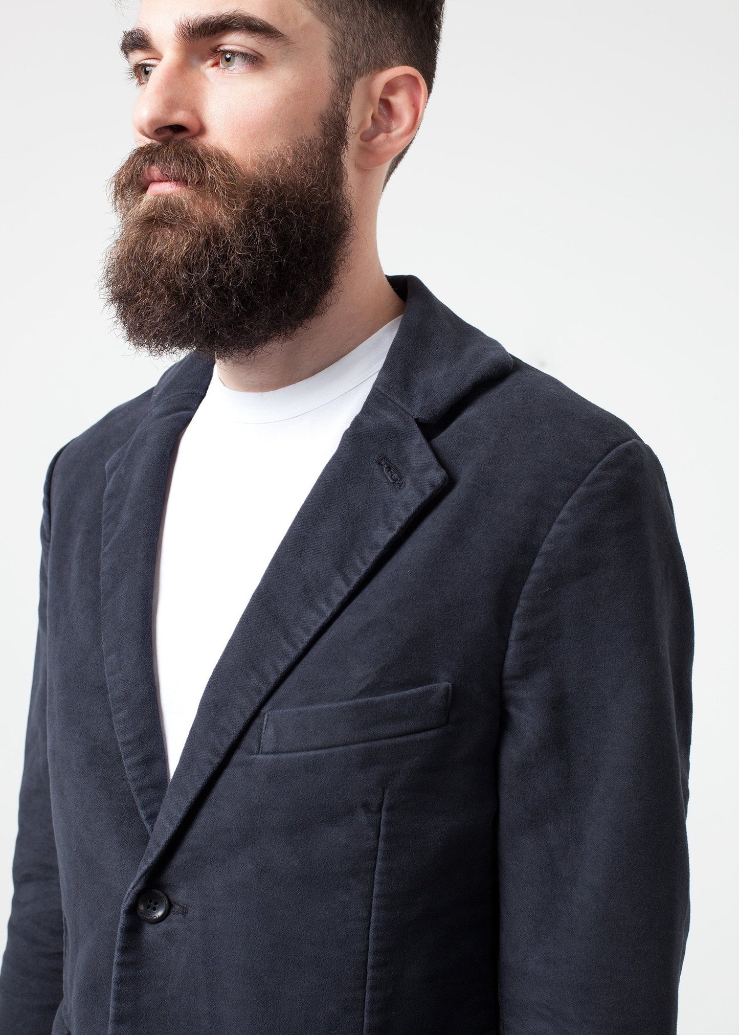 Zepo Brushed Cotton Blazer - annaclothes