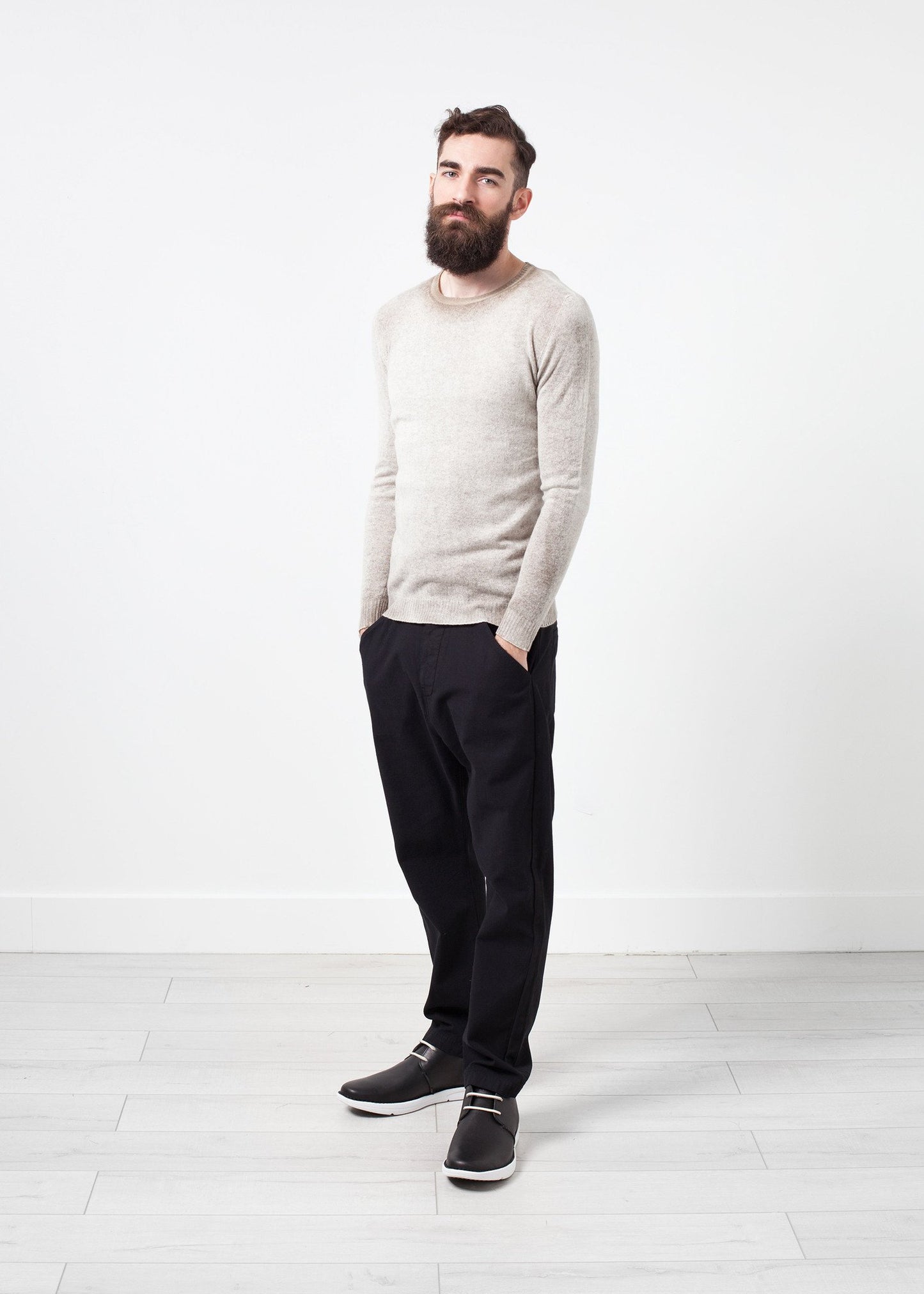 Mottled Cashmere Crewneck - annaclothes