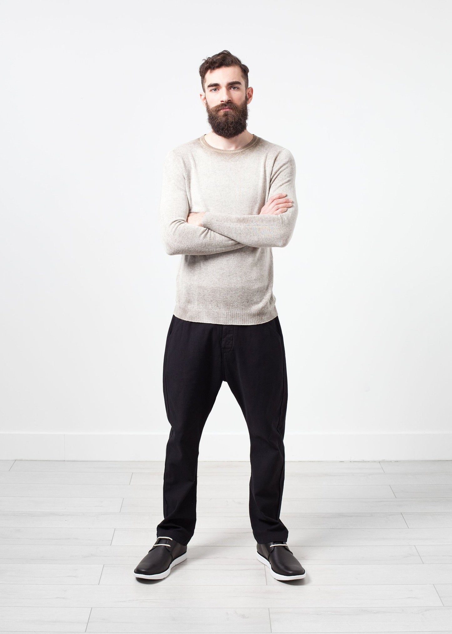 Mottled Cashmere Crewneck - annaclothes