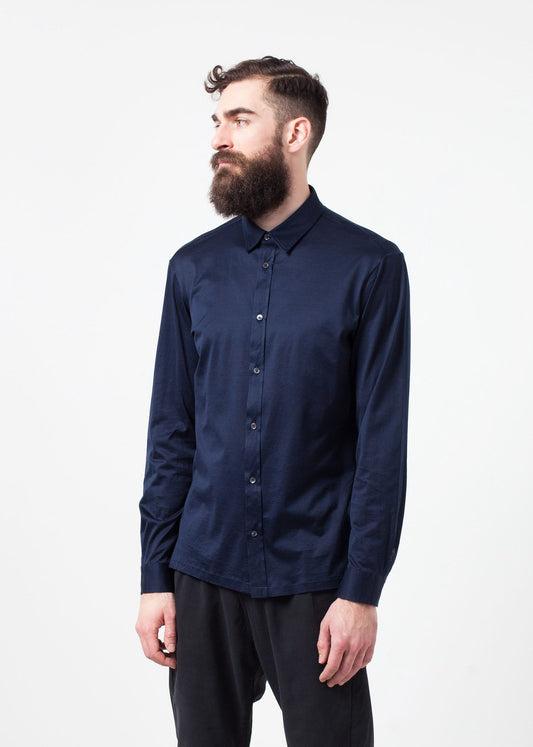 Scotland Button-Up in Navy - annaclothes