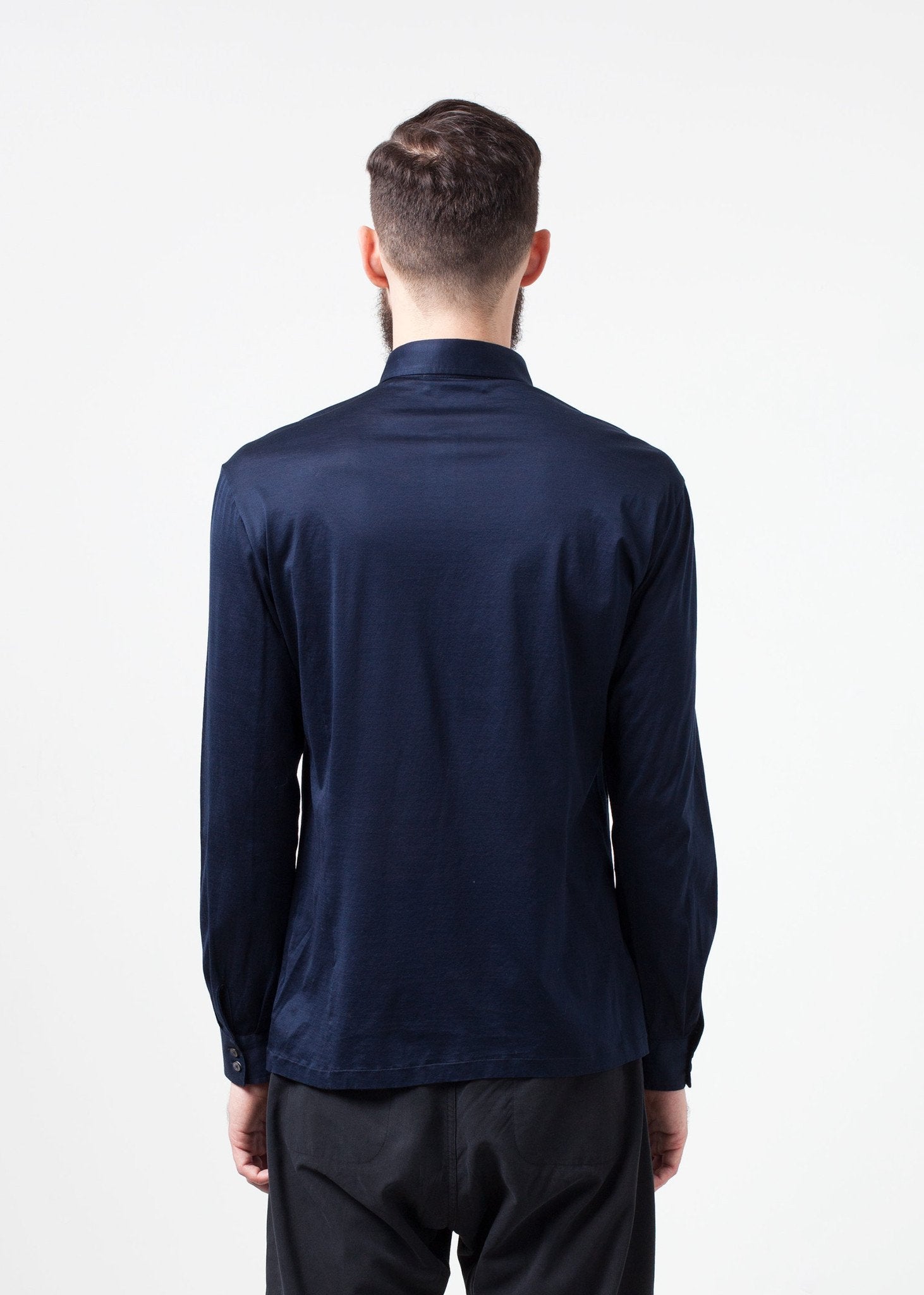 Scotland Button-Up in Navy - annaclothes