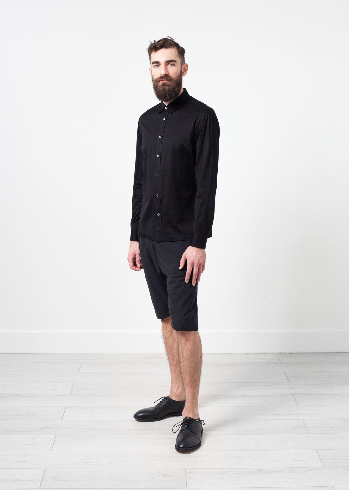 Scotland Button-Up in Black - annaclothes