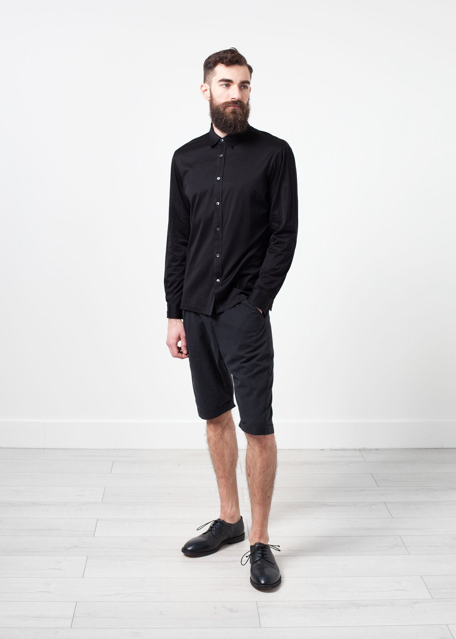 Scotland Button-Up in Black - annaclothes