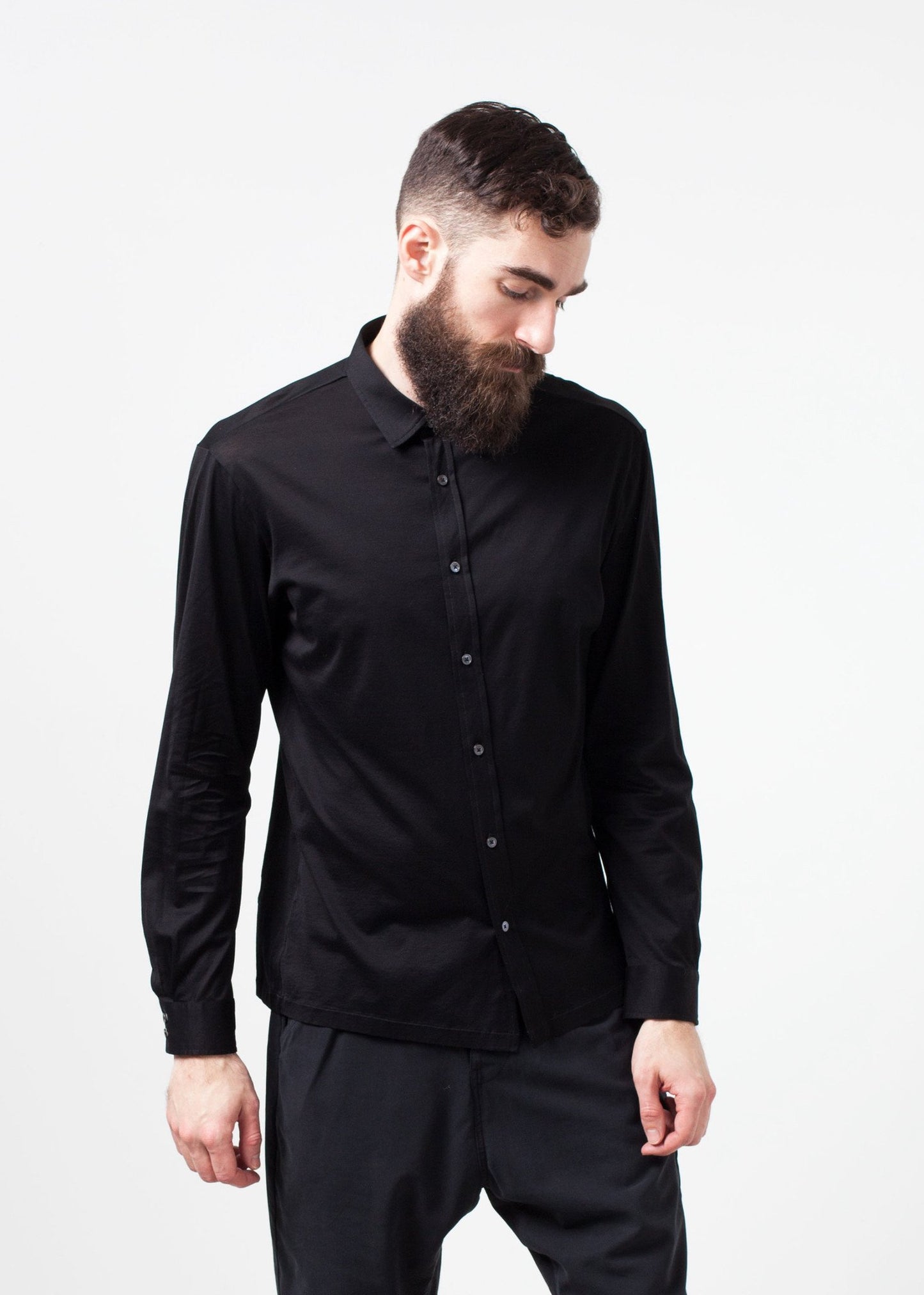 Scotland Button-Up in Black - annaclothes