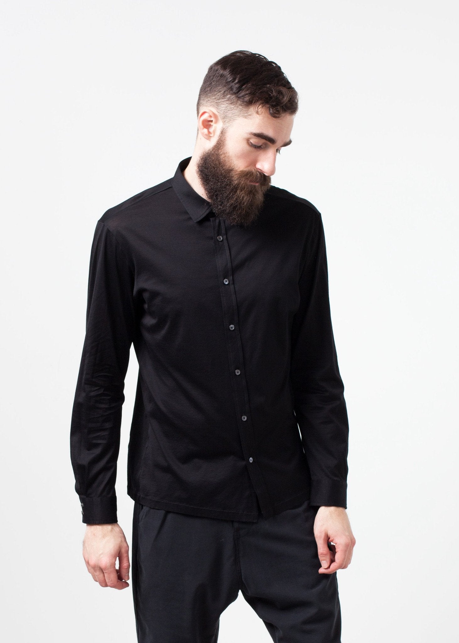 Scotland Button-Up in Black - annaclothes