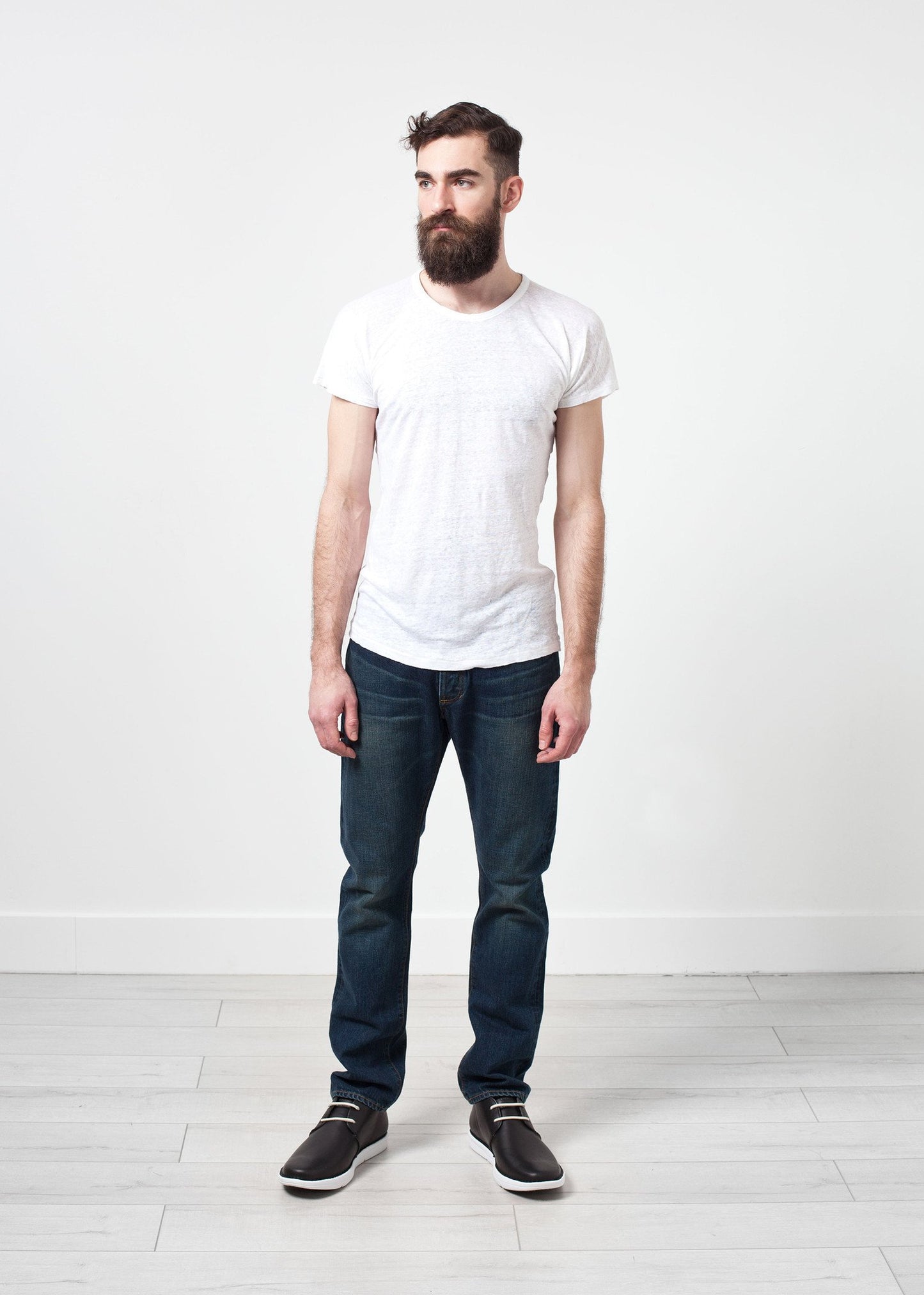 Comfort Tee in White Linen - annaclothes