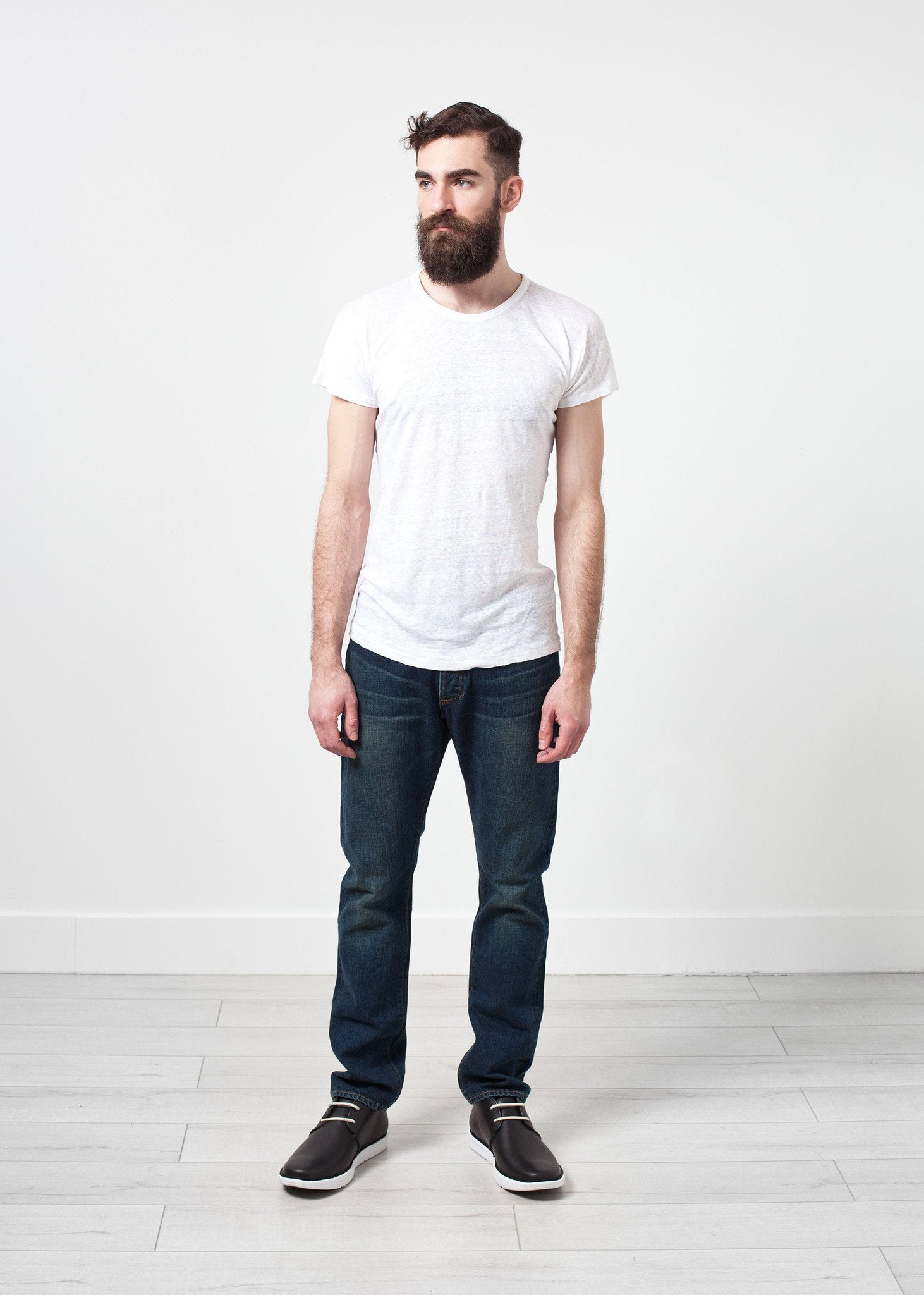 Comfort Tee in White Linen - annaclothes