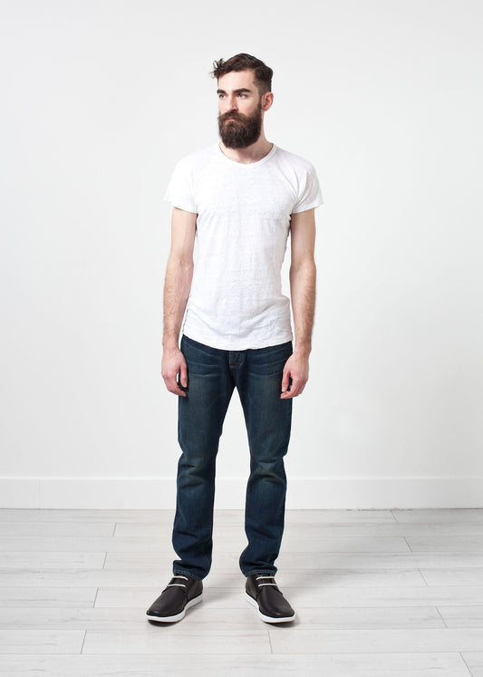 Comfort Tee in White Linen - annaclothes