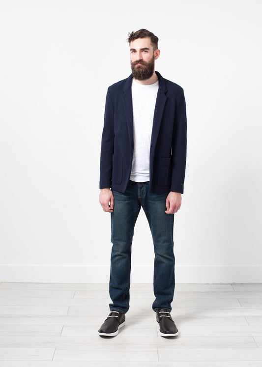 Cotton Jacket in Navy - annaclothes