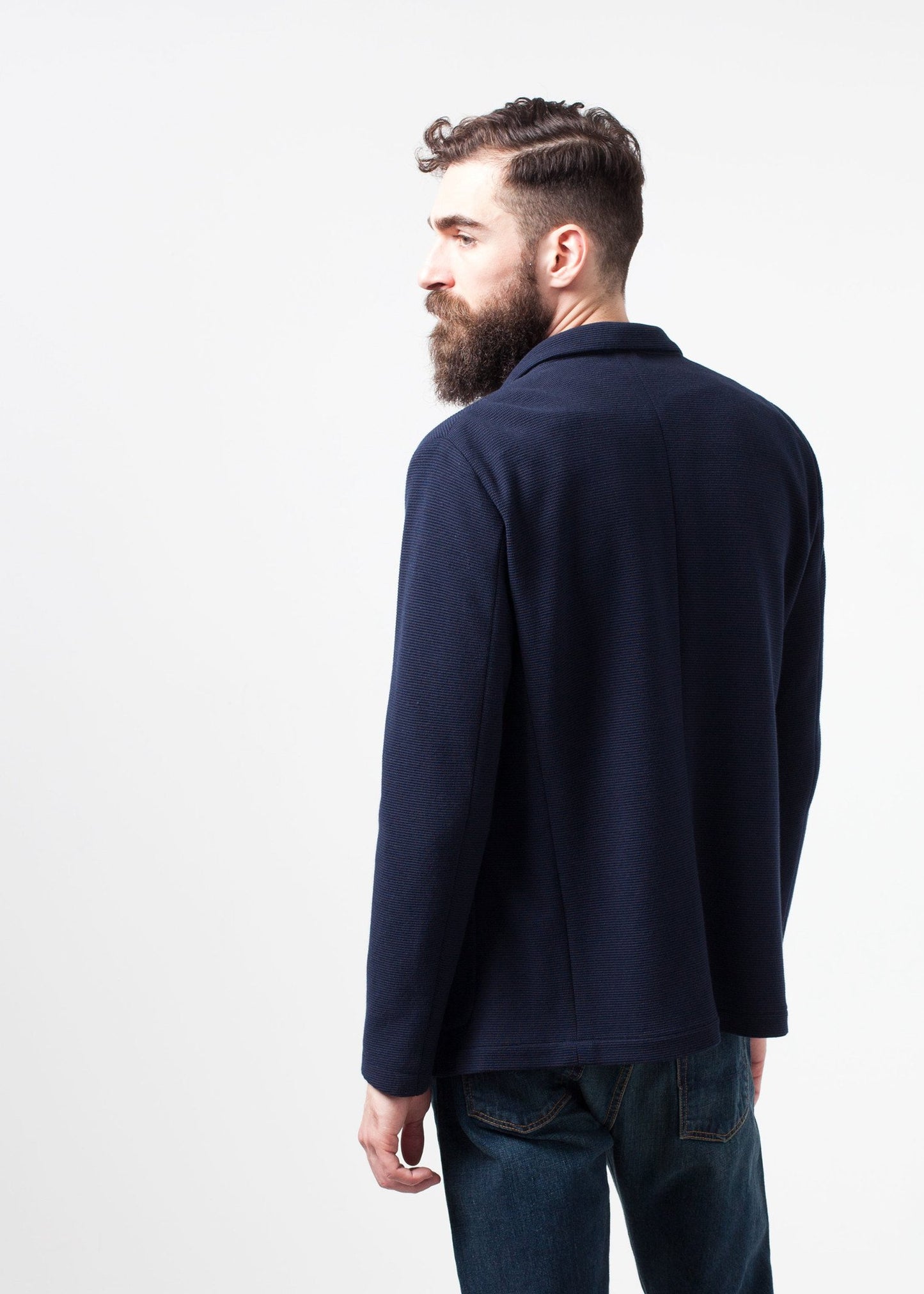 Cotton Jacket in Navy - annaclothes