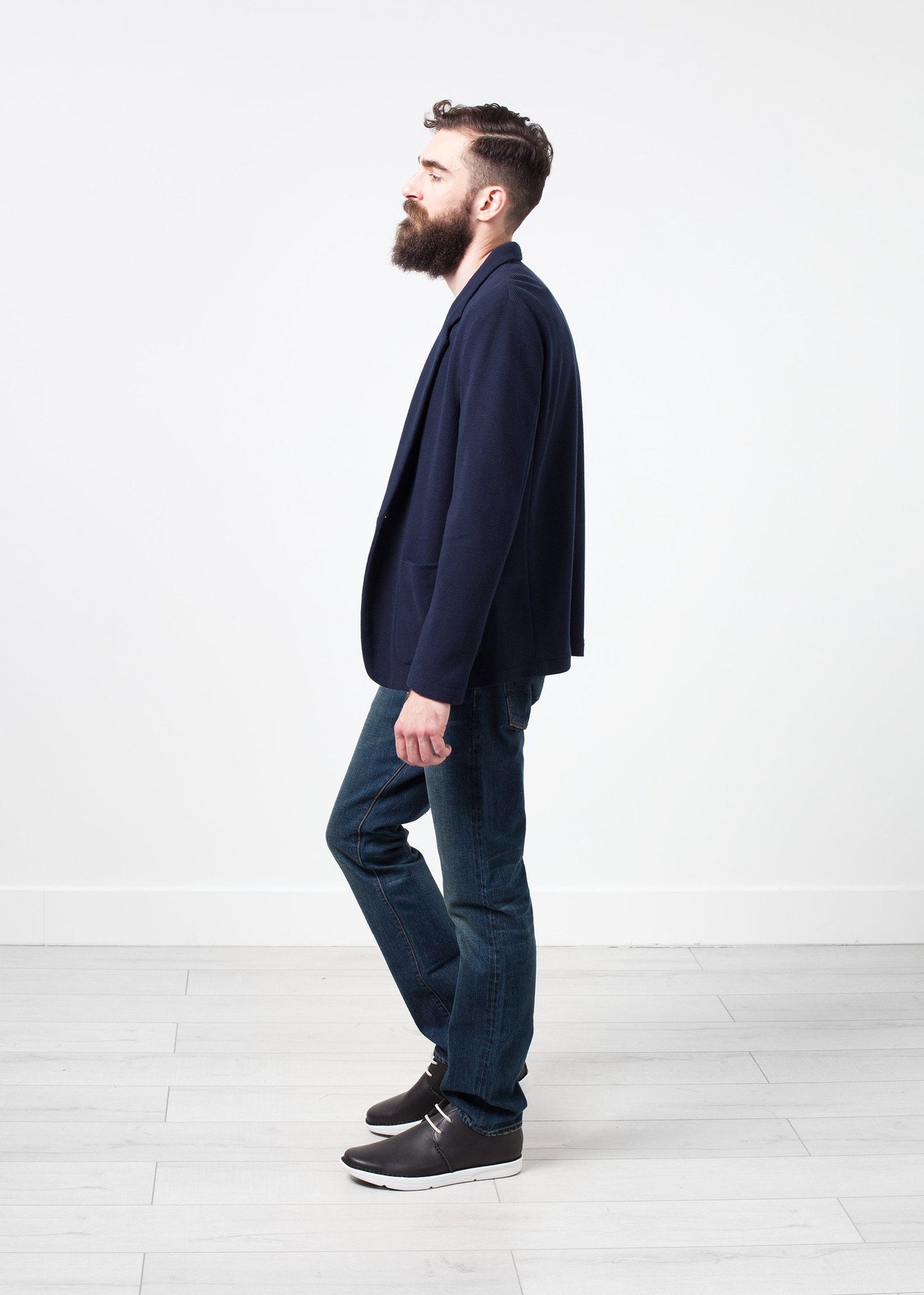 Cotton Jacket in Navy - annaclothes
