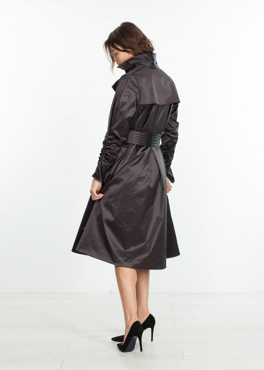 Trench Coat in Black - annaclothes