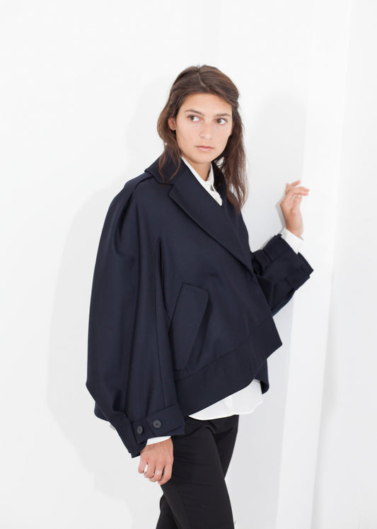 Wool Cocoon Jacket - annaclothes