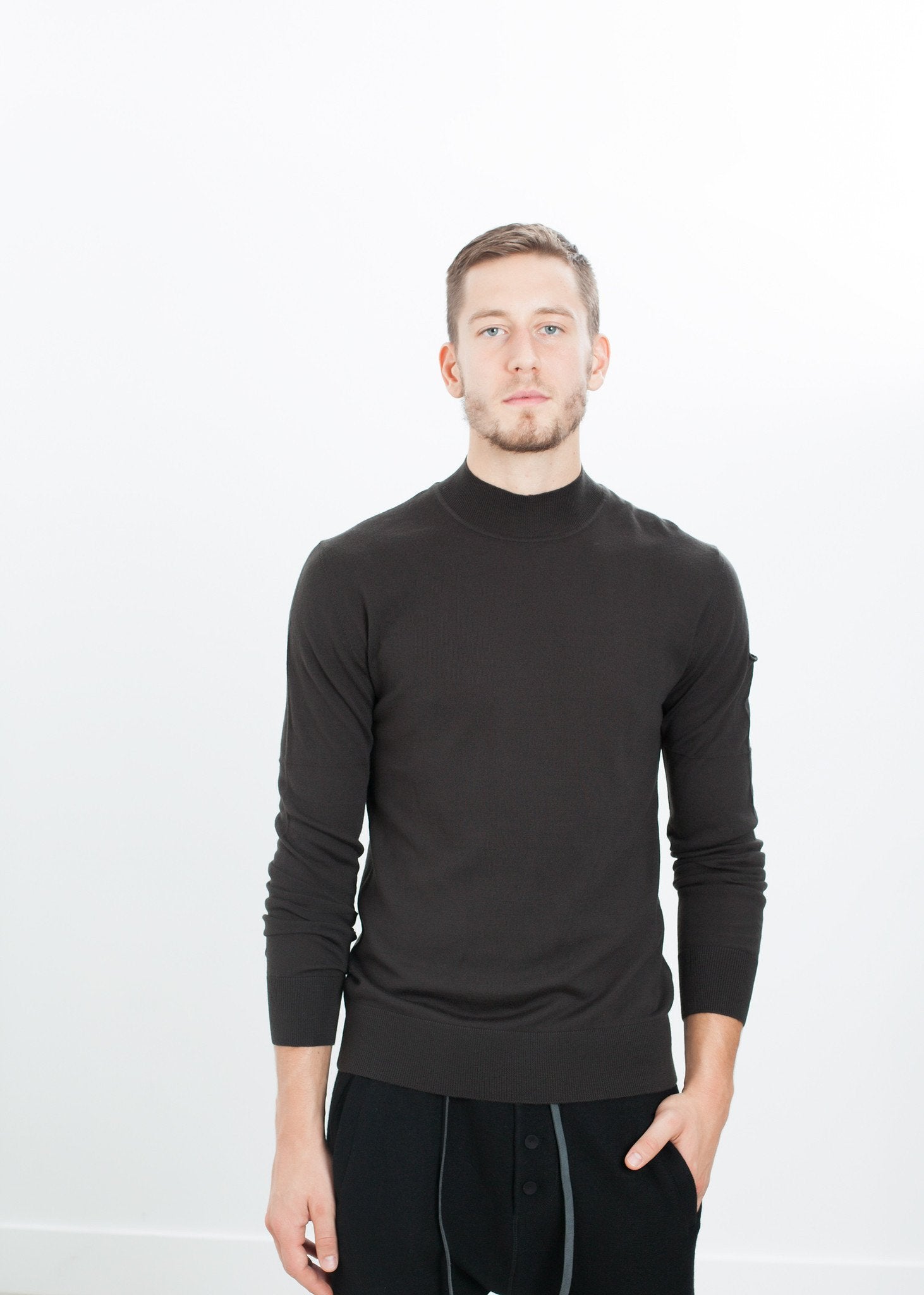 Merino Knit Turtleneck in Cavern - annaclothes