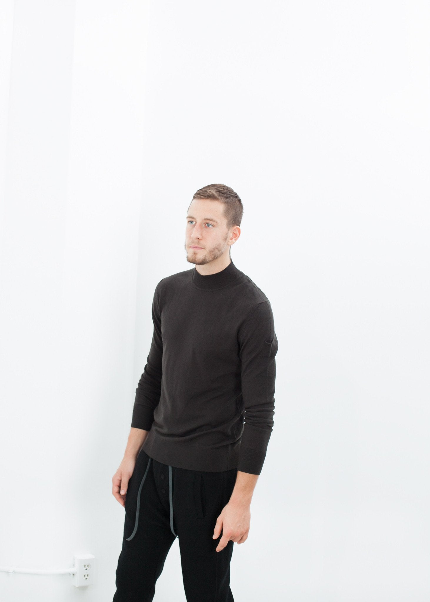 Merino Knit Turtleneck in Cavern - annaclothes