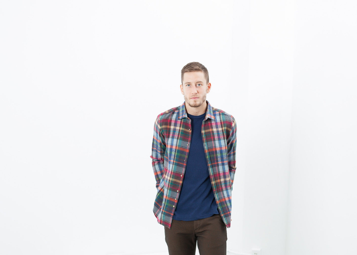 Riccardo Button-Up in Plaid Multi - annaclothes
