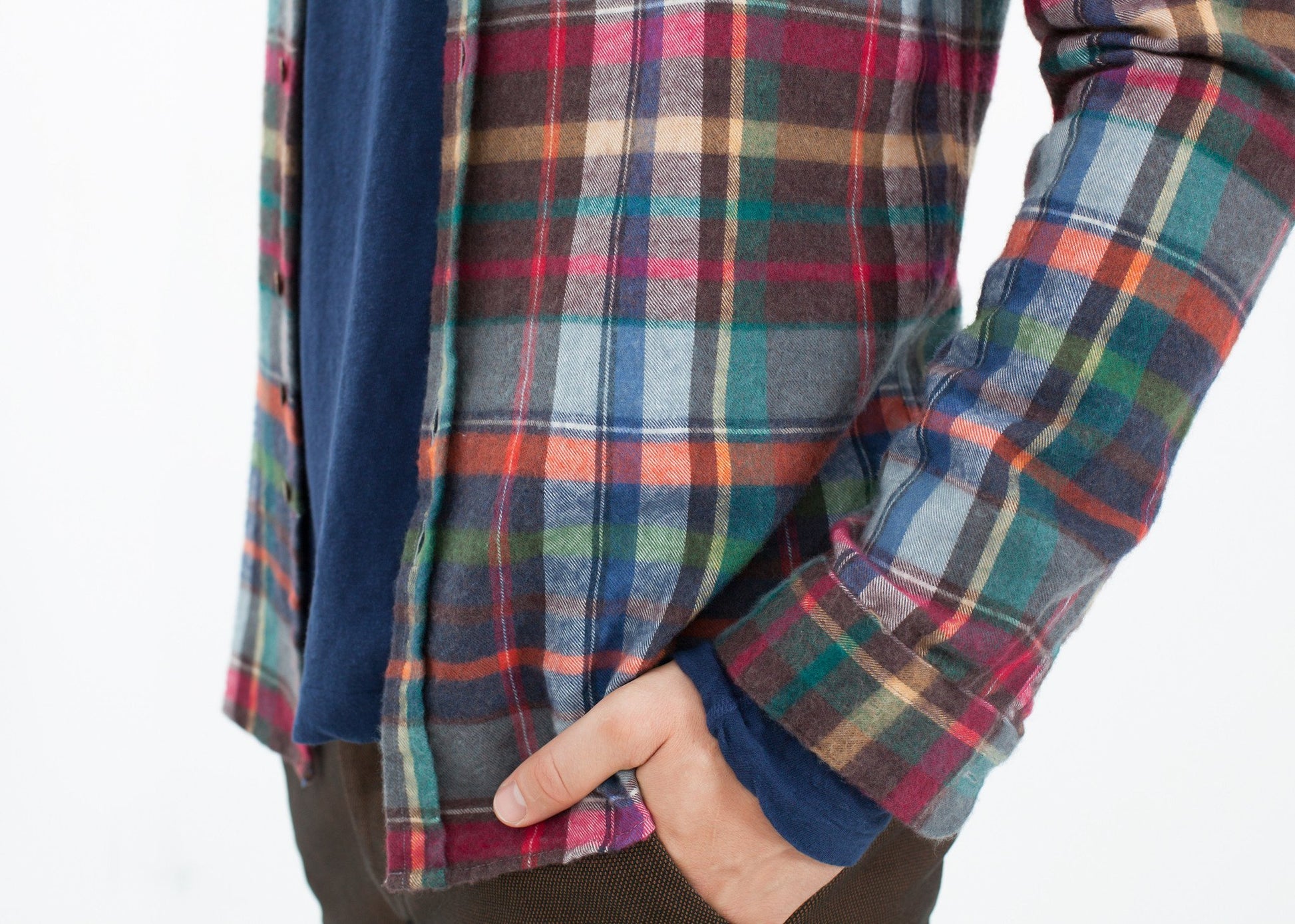 Riccardo Button-Up in Plaid Multi - annaclothes