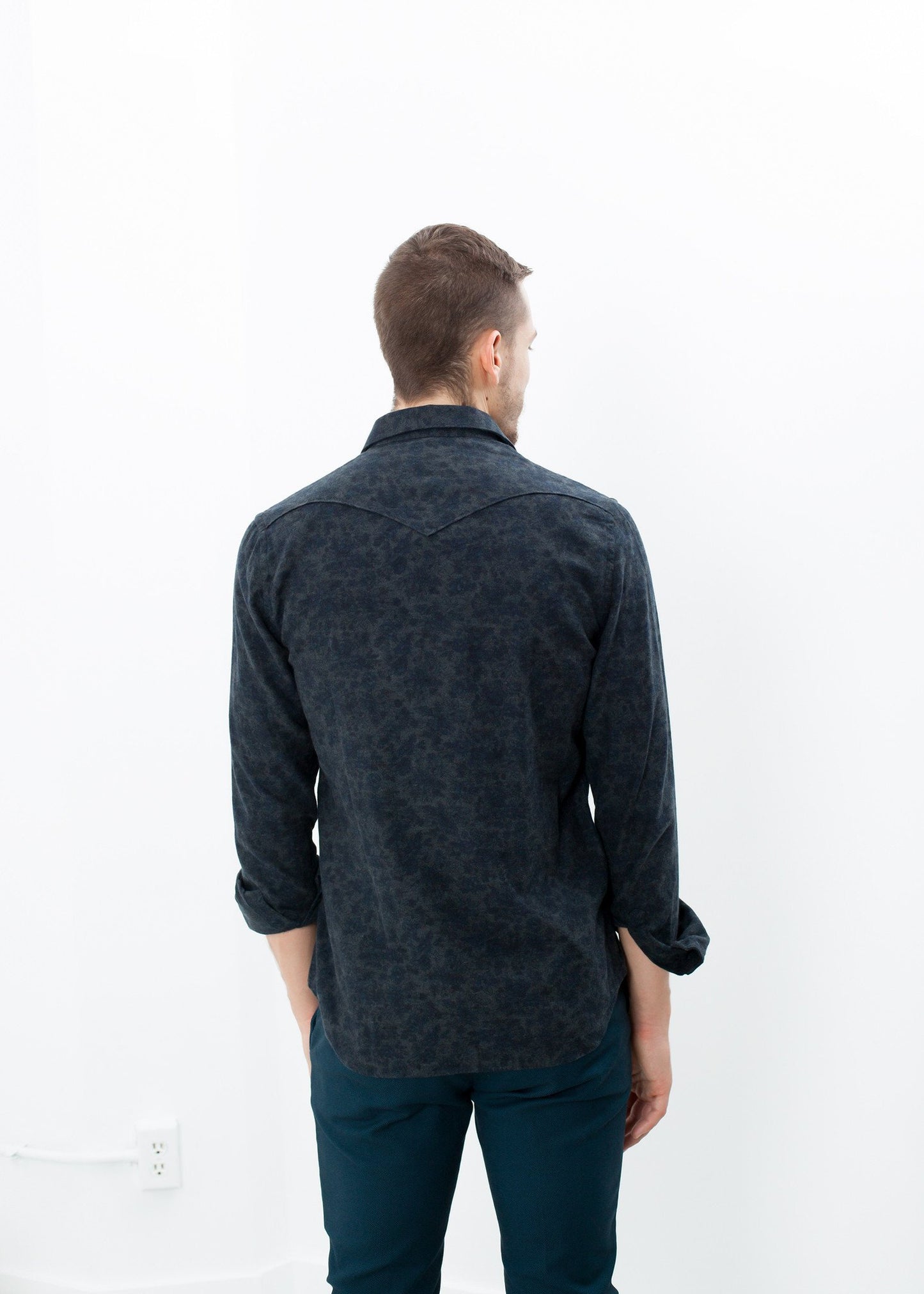 Western Arkansas Button-Up in Dark Hash Floral - annaclothes