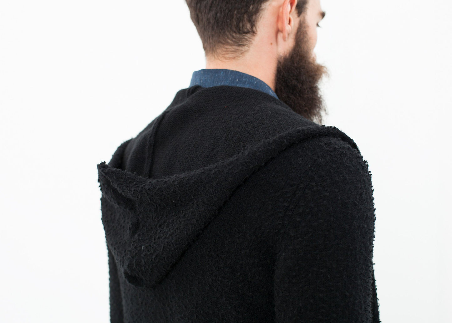 Pill Zip Sweater in Black - annaclothes