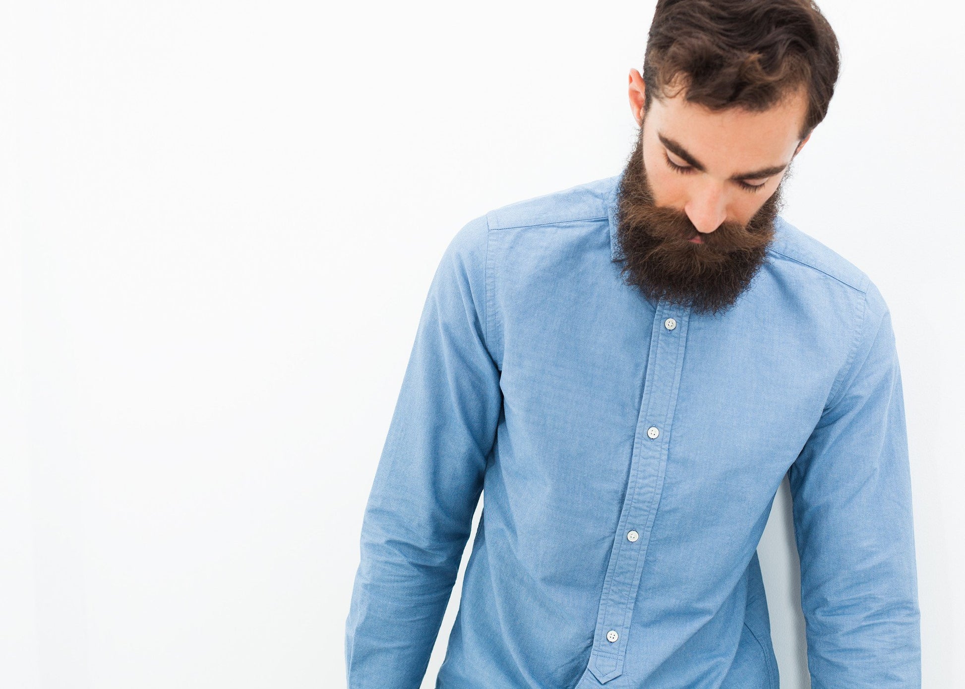 British Officer's Shirt in Sky Blue - annaclothes