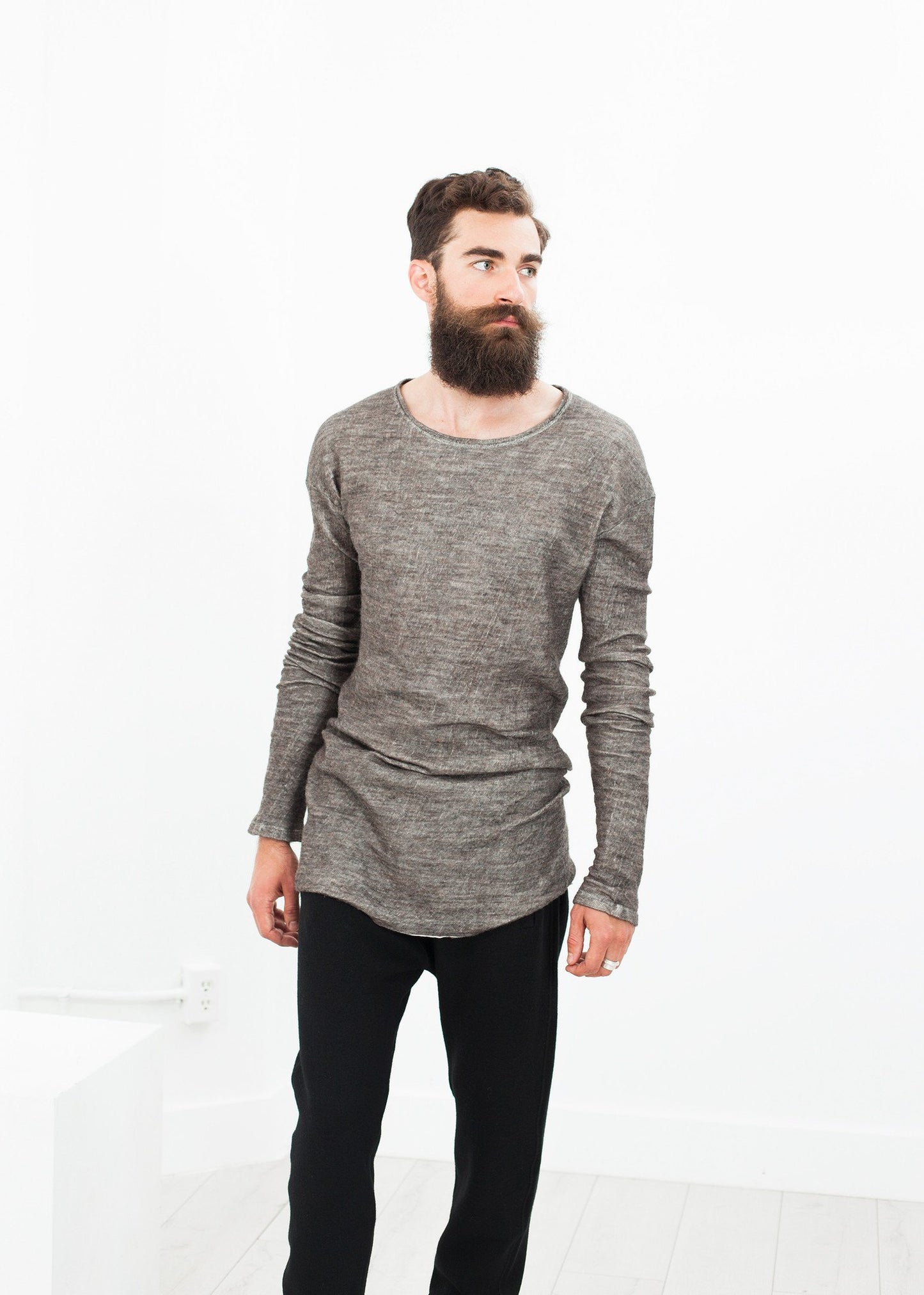 Extra Long Sleeve Sweater in Cavern - annaclothes