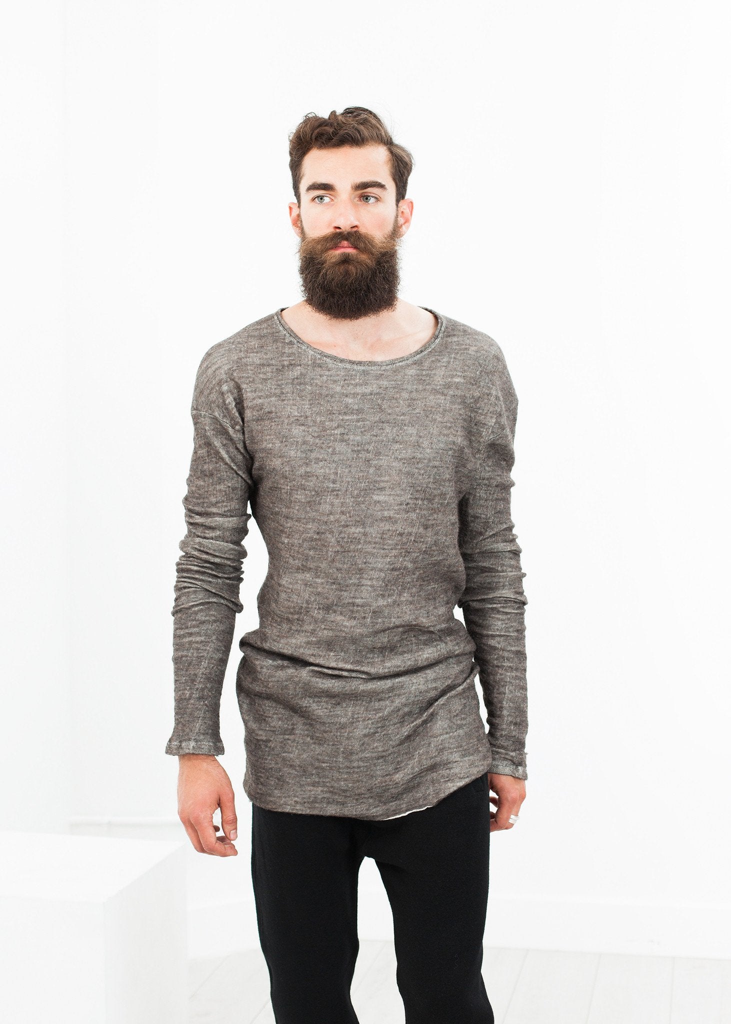 Extra Long Sleeve Sweater in Cavern - annaclothes