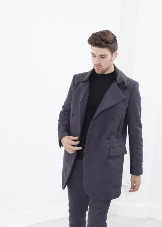Taban Coat in Phantom - annaclothes