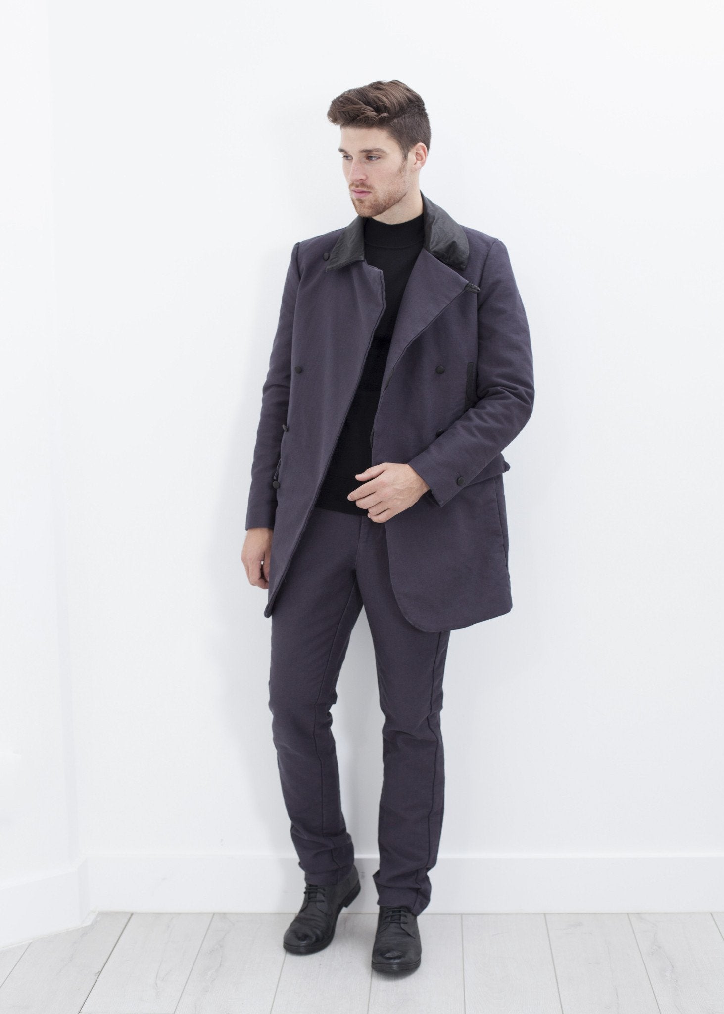 Taban Coat in Phantom - annaclothes