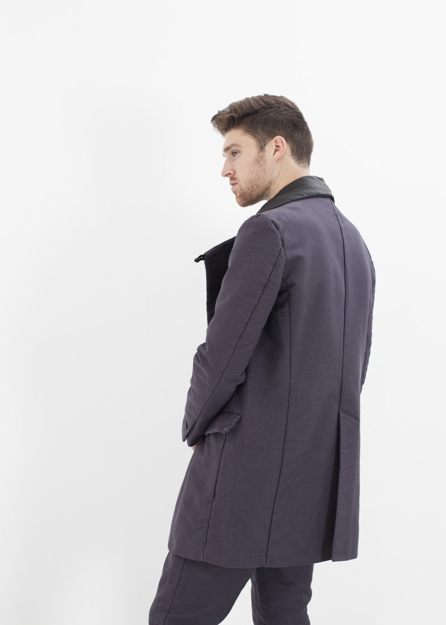 Taban Coat in Phantom - annaclothes