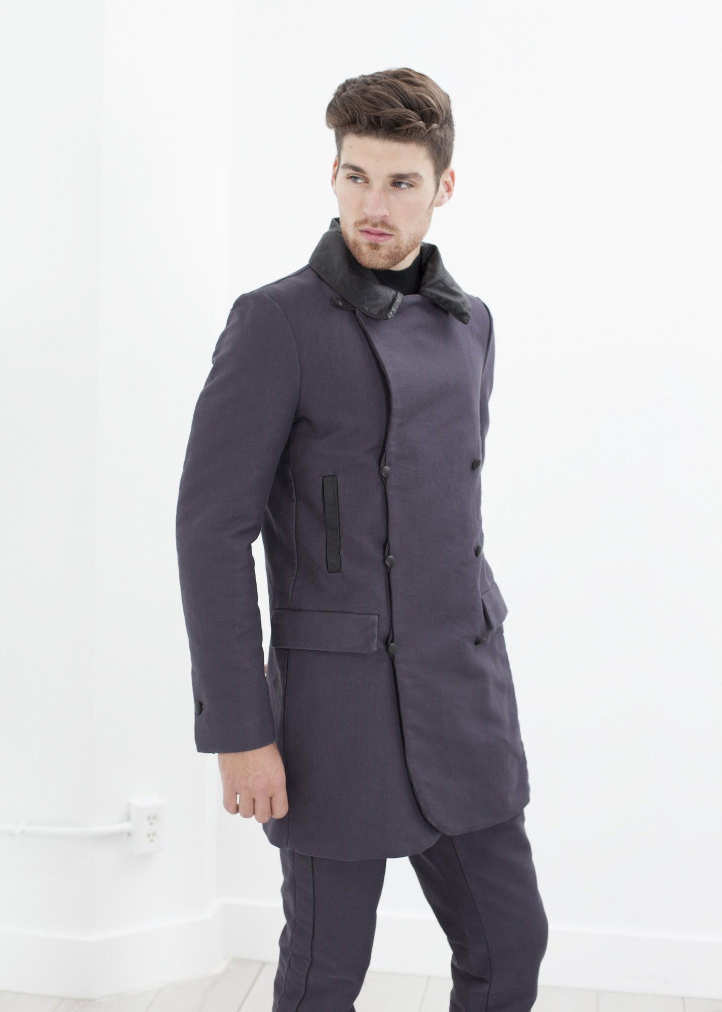 Taban Coat in Phantom - annaclothes